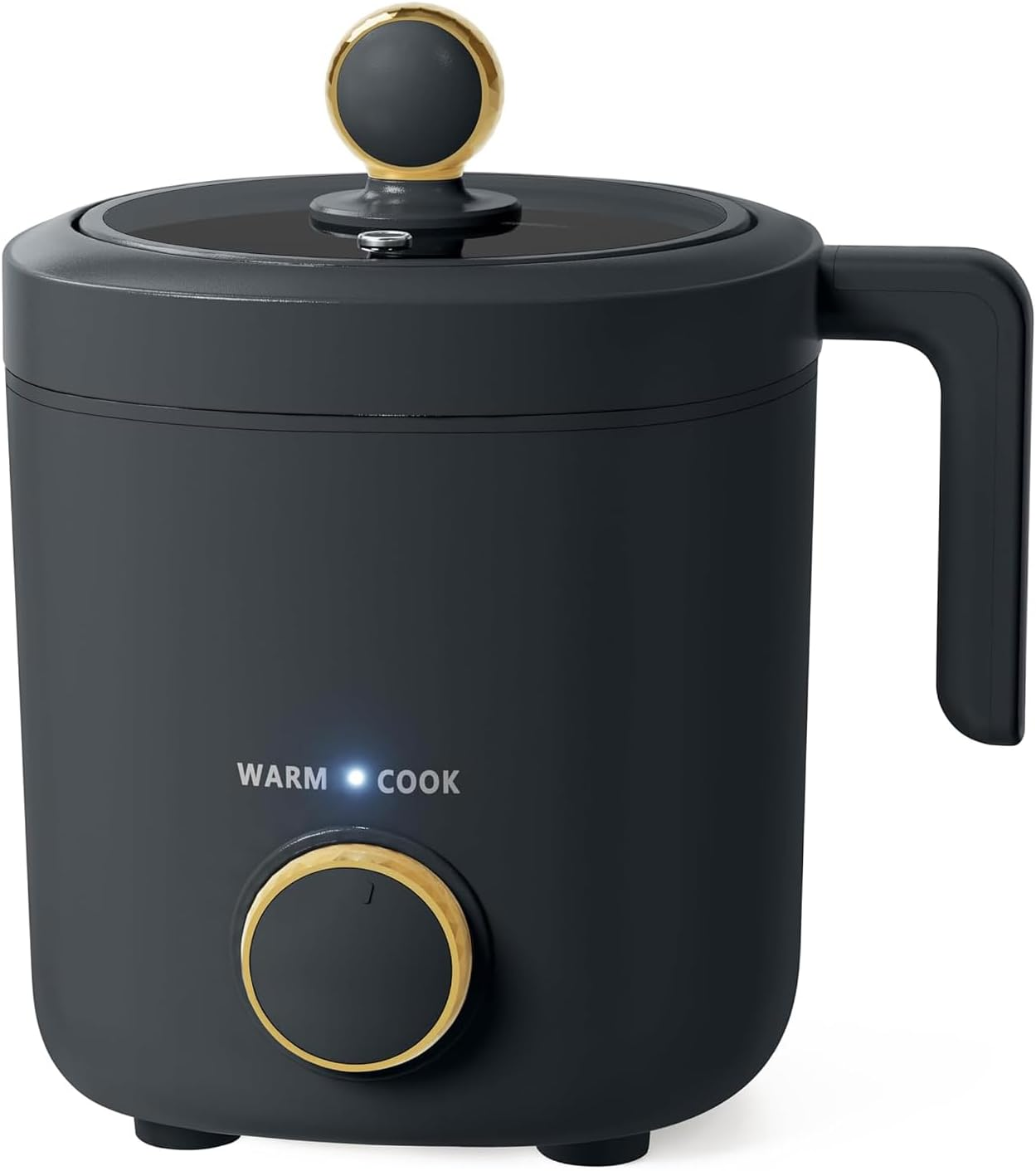 Rice Cooker Small, 2-Cups Uncooked, 1.2L Mini Rice Cooker with Non-Stick Coating, BPA Free, Portable Rice Maker with One Touch & Keep Warm Function, White image number 5