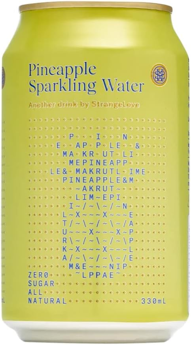 Strangelove Pineapple Sparkling Water Can 330Ml X 24