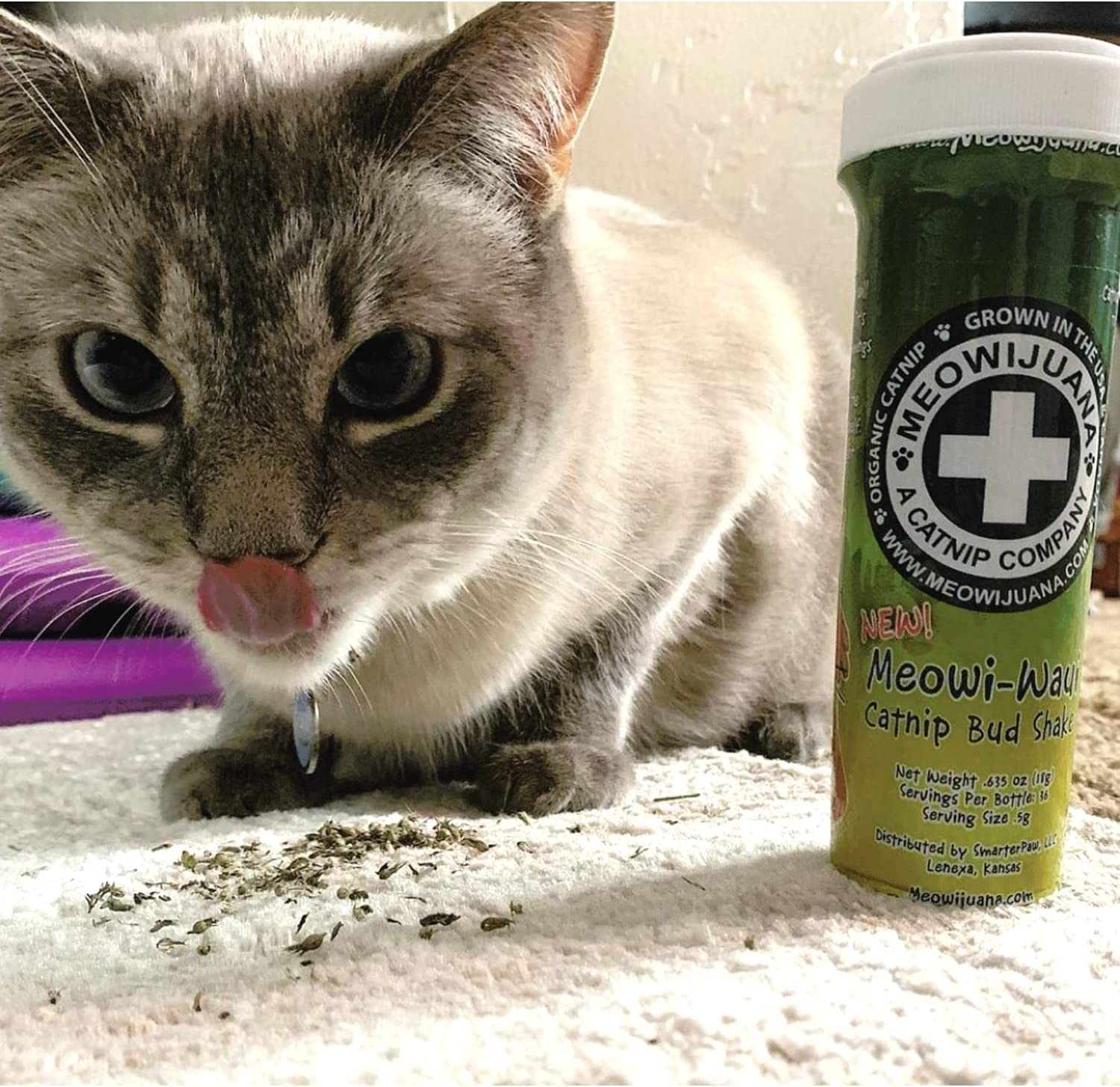 Meowijuana | Bundle of Mice Dreams, Kalico Kush, and Meowi-Waui | Organic | Dried Premium Ground Catnip | High Potency | Perfect for Cat Toys | Grown in the USA | Feline and Cat Lover Approved image number 5