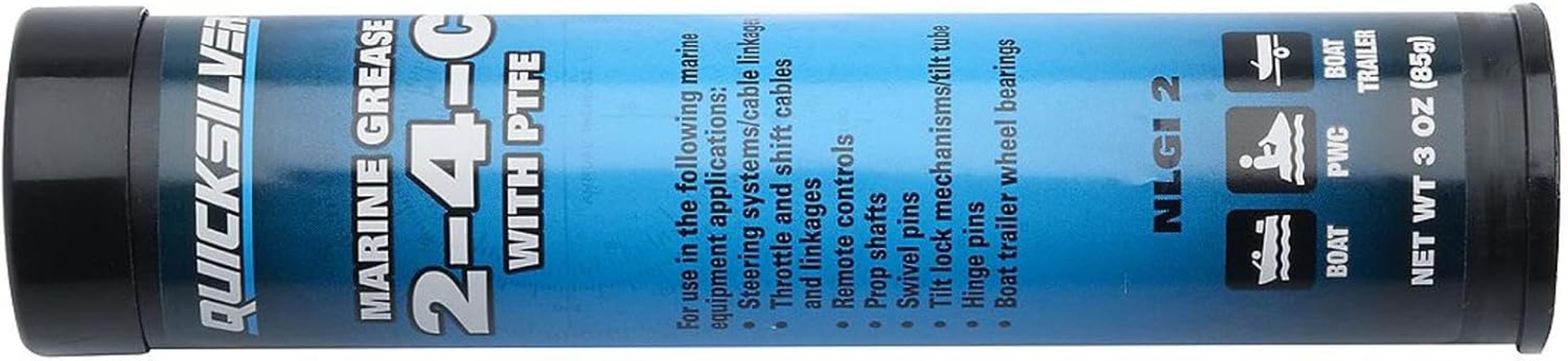 Quicksilver 74057Q5 2-4-C Marine Grease/Lubricant Gun with 3-Ounce Cartridge image number 5