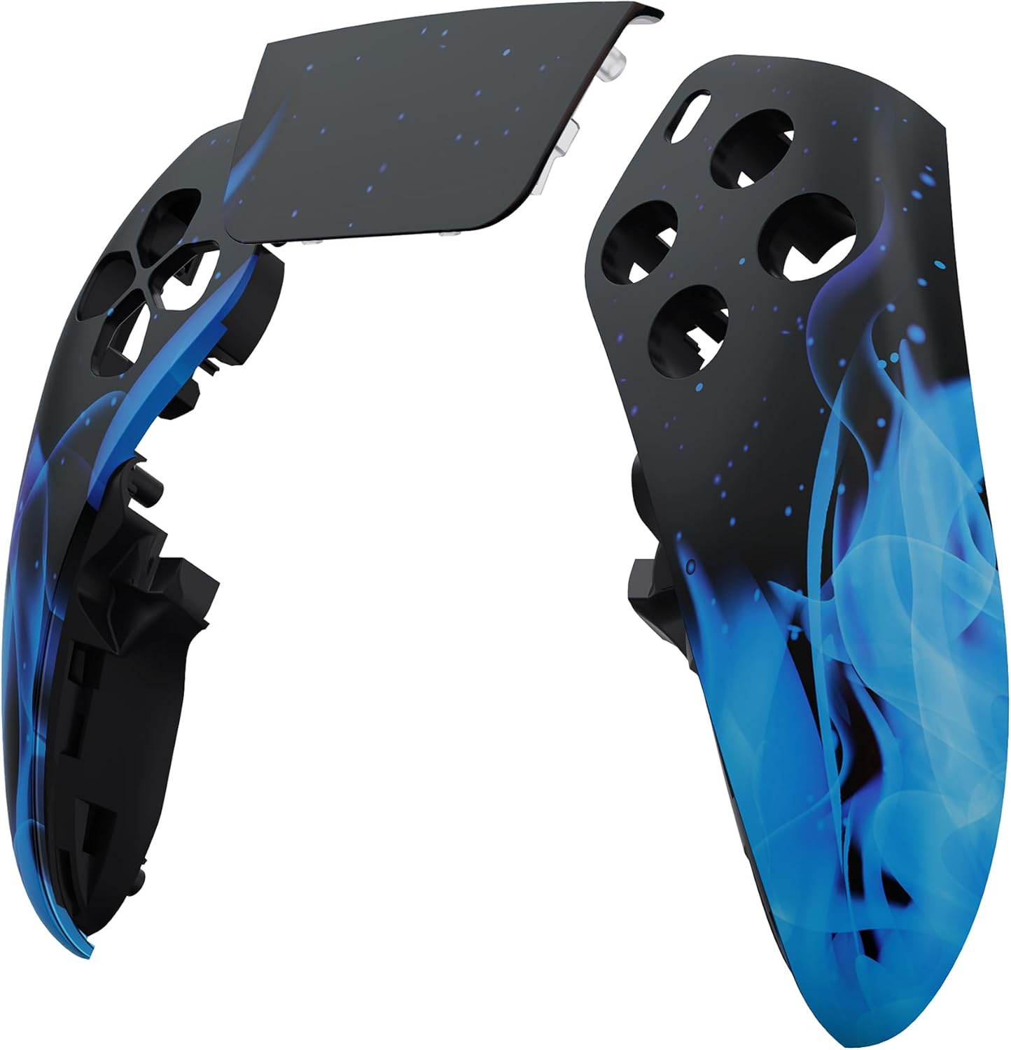 Extremerate Left Right Front Top Shell with Touchpad Compatible with Ps5 Edge Controller, Lovely Punky Bunny Replacement Faceplate Shell Custom Touch Pad Cover Compatible with Ps5 Edge Controller