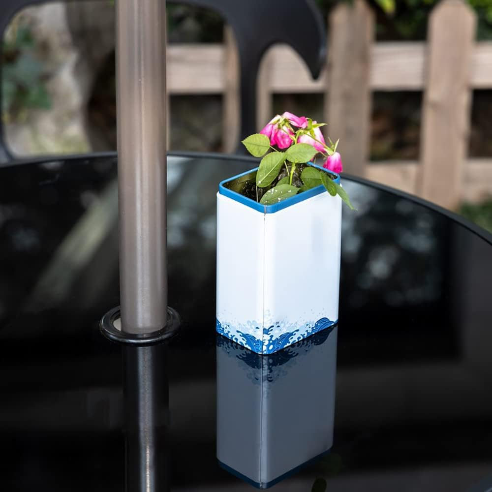 Sourceton 4 Sets Umbrella Hole Ring & Cap Set - 2 Transparent + 2 Black | Fits 2" Holes | Protector for Outdoor Patio Table, Glass Table, Beach Umbrella image number 5