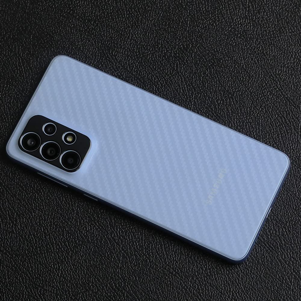 Ibywind Screen Protector for Samsung Galaxy A33 5G (6.4 Inches),With 2Pcs Tempered Glass,1Pc Camera Lens Protector,1Pc Backing Carbon Fiber Film [Fingerprint Reader,Easy to Install] image number 3