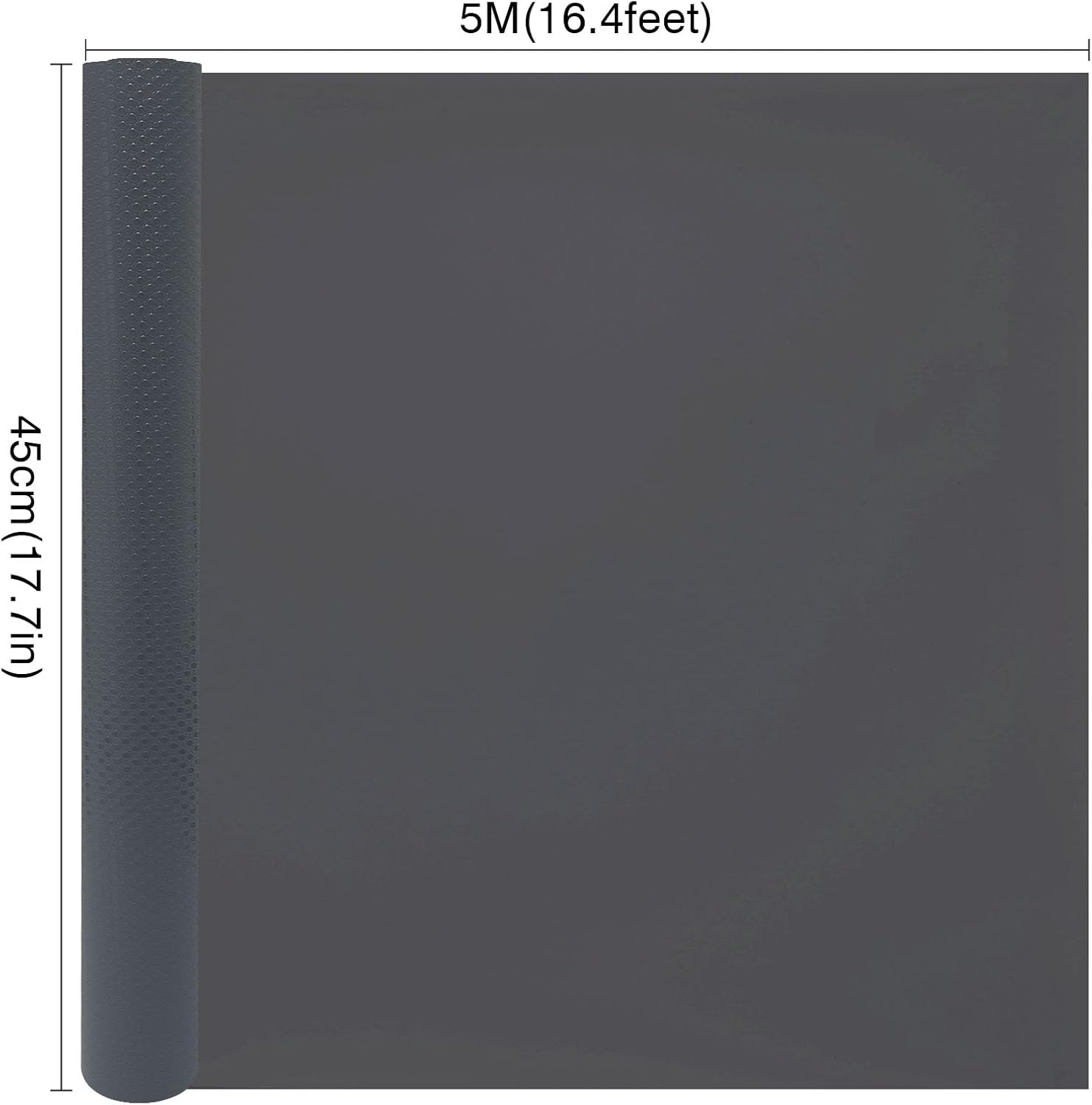 Shelf Liner 44.5Cm X 5M, Yiaxoyia Non-Slip Oil-Proof Cabinet Paper Drawer Liner for Kitchen Cabinet, Refrigerator, Shelves, Storage, Desks, Washable & Non Adhesive (Grey Dots Pattern 2 Roll) - Grey Dots 2 Roll image number 5