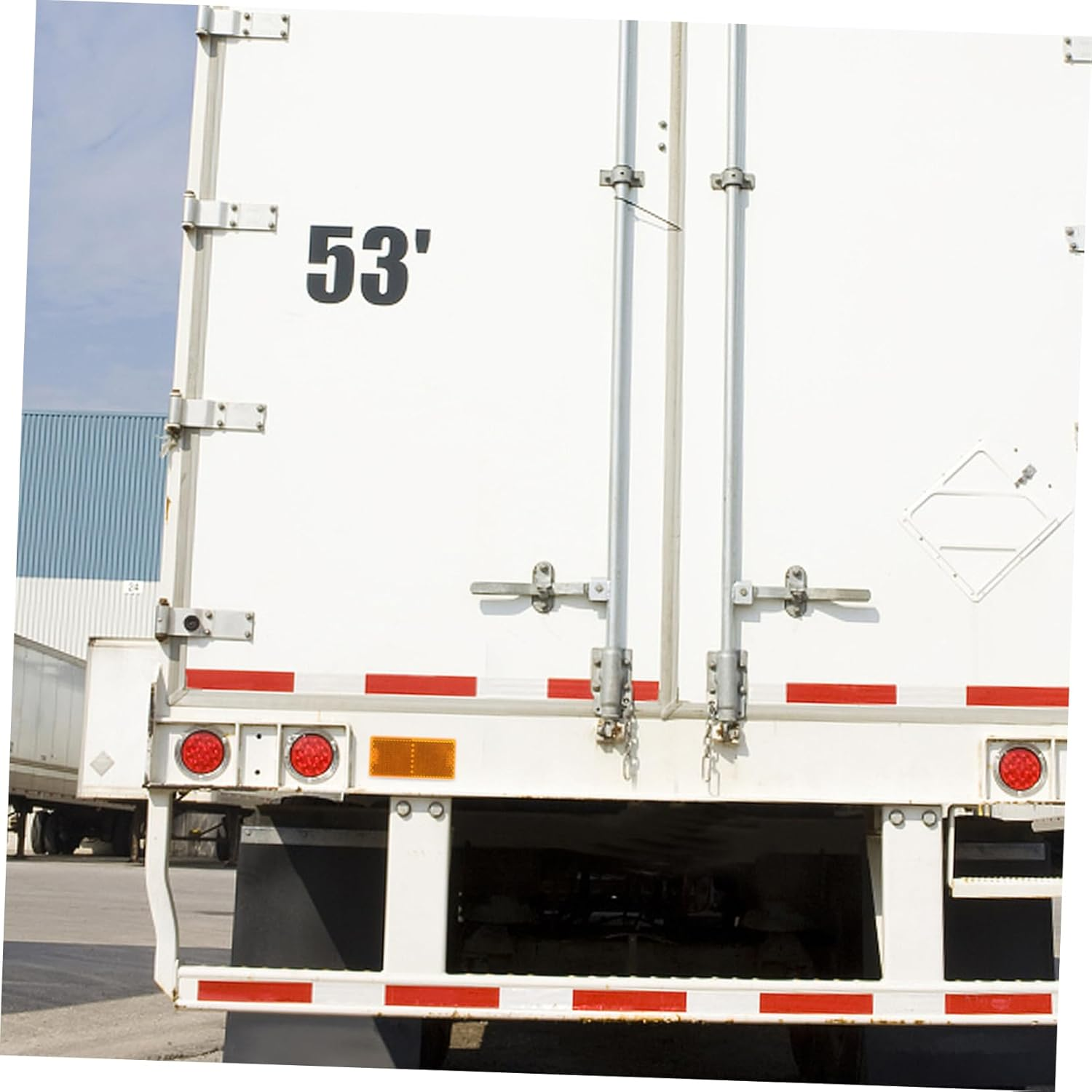 Vehicle Reflector Sticker Adhesive Yellow Trailer Reflectors Rectangular Reflective Tape for Trucks and Trailers Safety Exterior Automotive Accessories image number 6