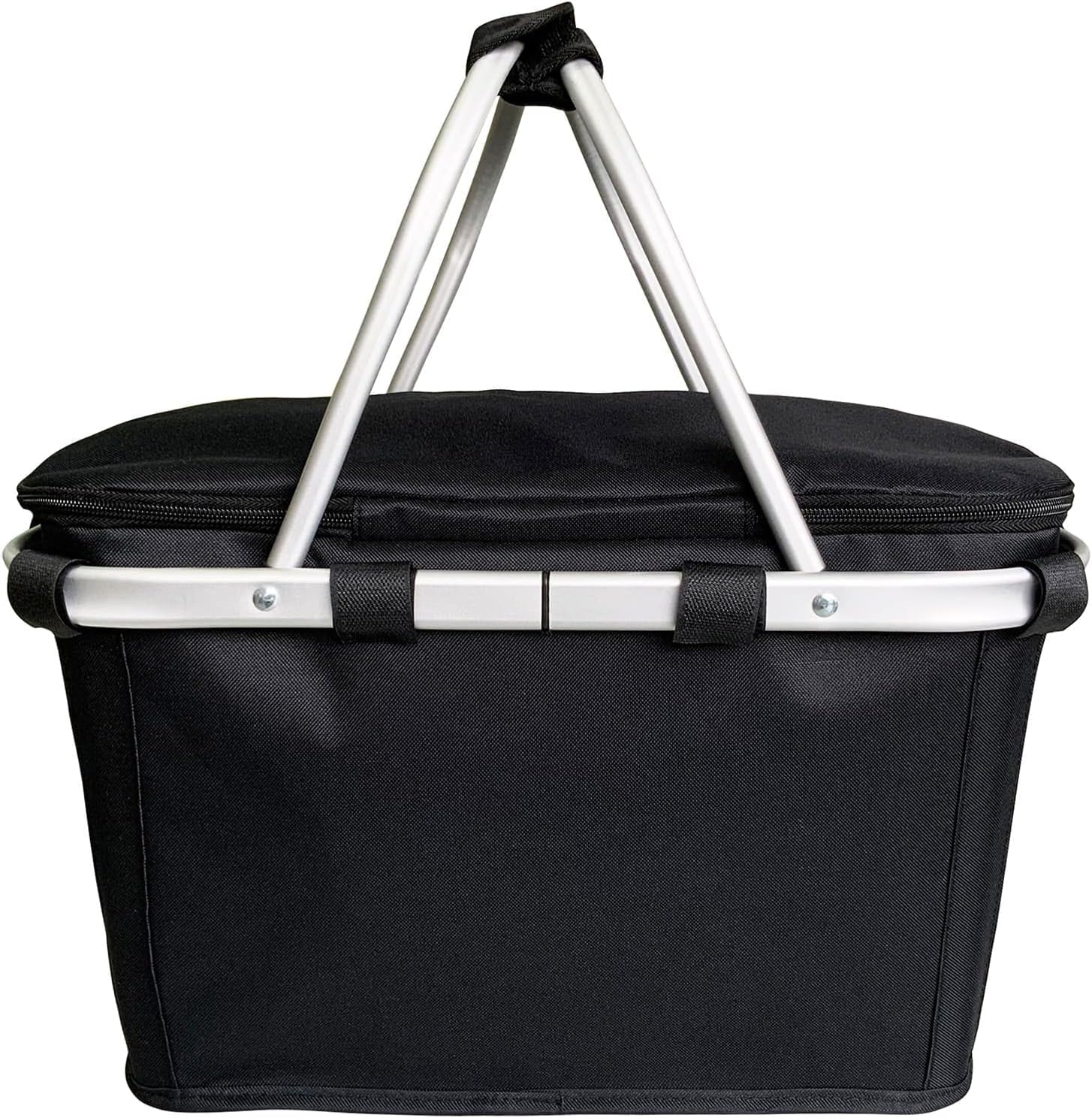 Sachi Insulated Carry Basket W/Lid - Black