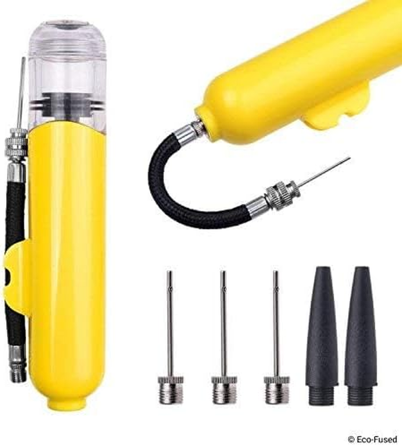 2X Ball Pump - Super Compact - Dual Action (Pumps Air When You Push and Pull) - for Sport Balls (Basketball, Soccer, Football, Rugby, Volleyball, Yoga, Etc.) and Inflatables (Beach Balls, Pool Floats) image number 5