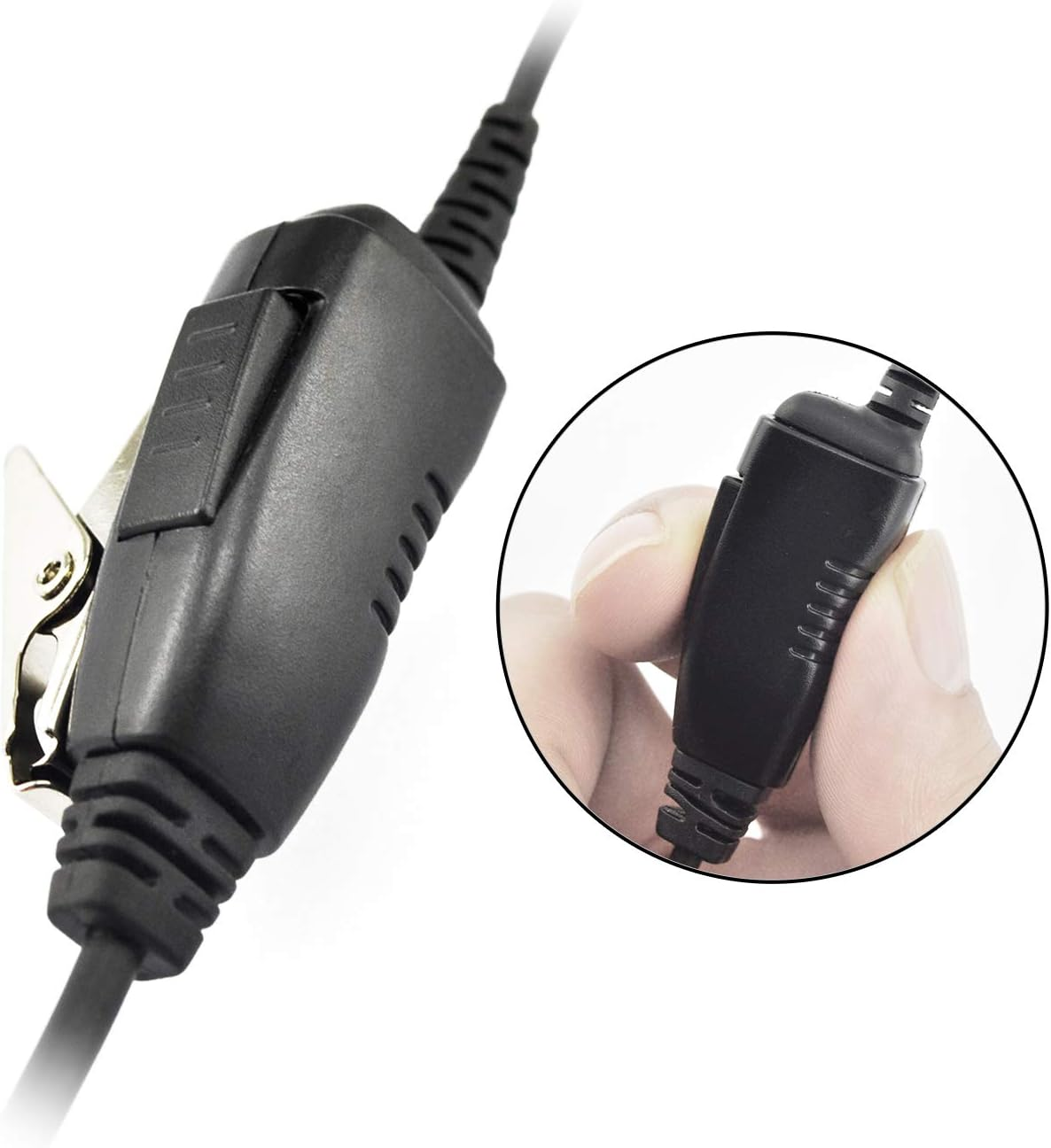 Promaxpower Covert FBI Security Clear Tube Earpiece Headset for Motorola SL1M PMLN7157A SL300 SL2600 SL7550 Sl7580E image number 6