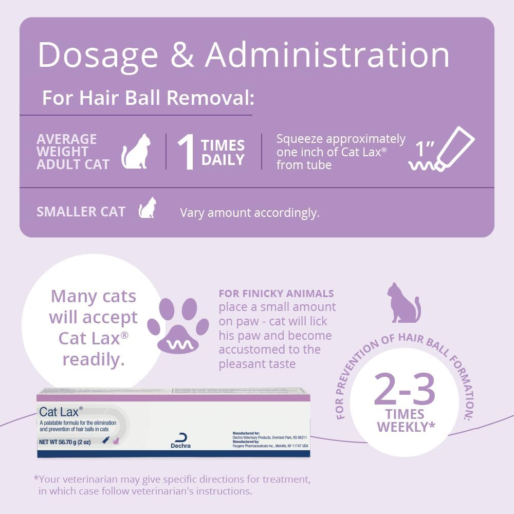 Catlax for Hairball Elimination and Prevention in Cats, 2 Oz image number 5