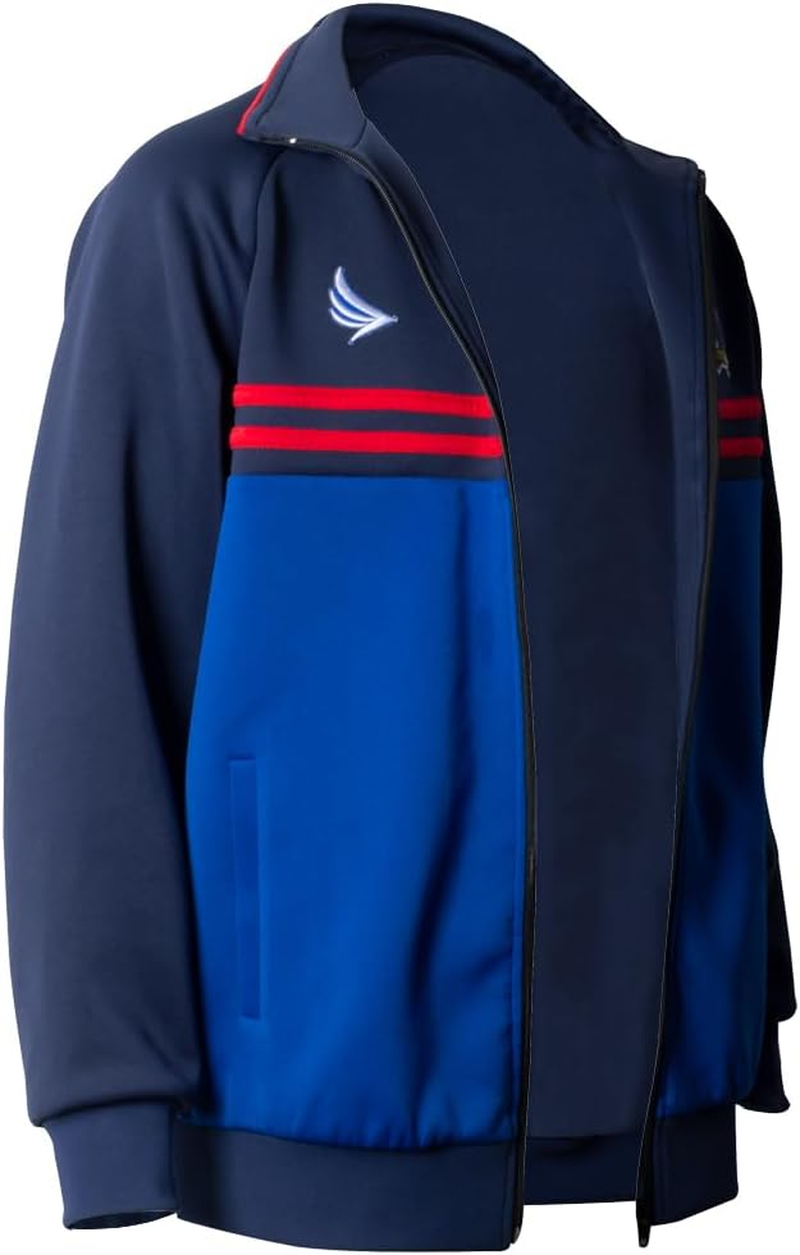 Mens Football Track Sports Jacket Soccer Training Coach Lightweight Clothes Halloween Costume image number 3