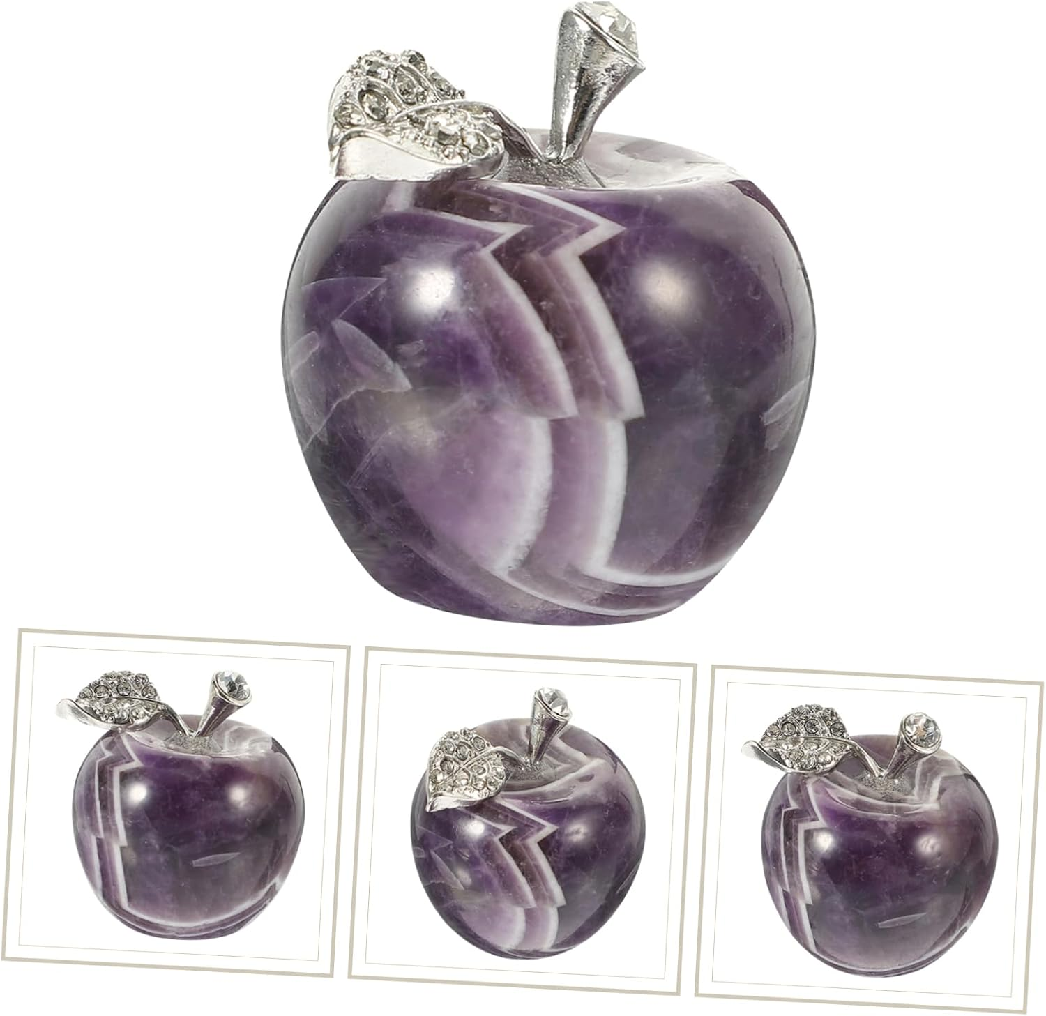 Crystal Fruit Ornament for Home Decor Desktop Adornment Crafted from Natural Stone for Christmas Table Decorations and Centerpieces image number 3