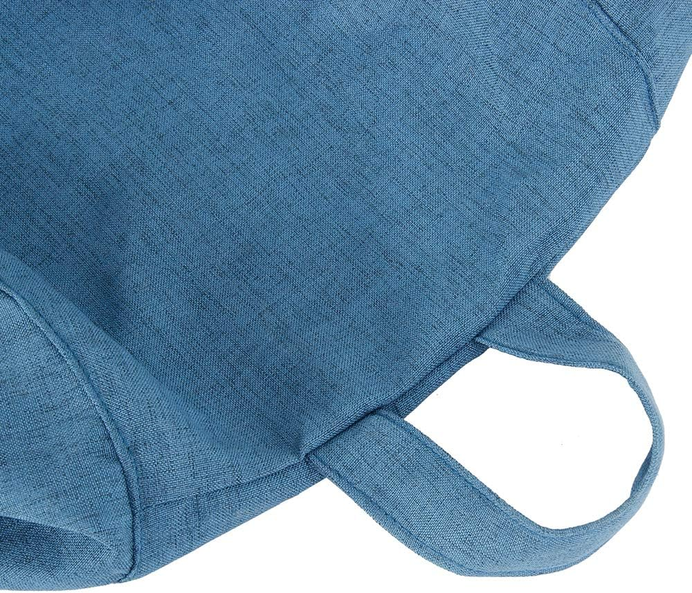 Bean Bag Chair Cover,Adults Large High Back Bean Bag Sofa Cover Recliner Gaming Storage Bag for Indoor Outdoor Beanbag Chair,No Filling (M, Blue) image number 5