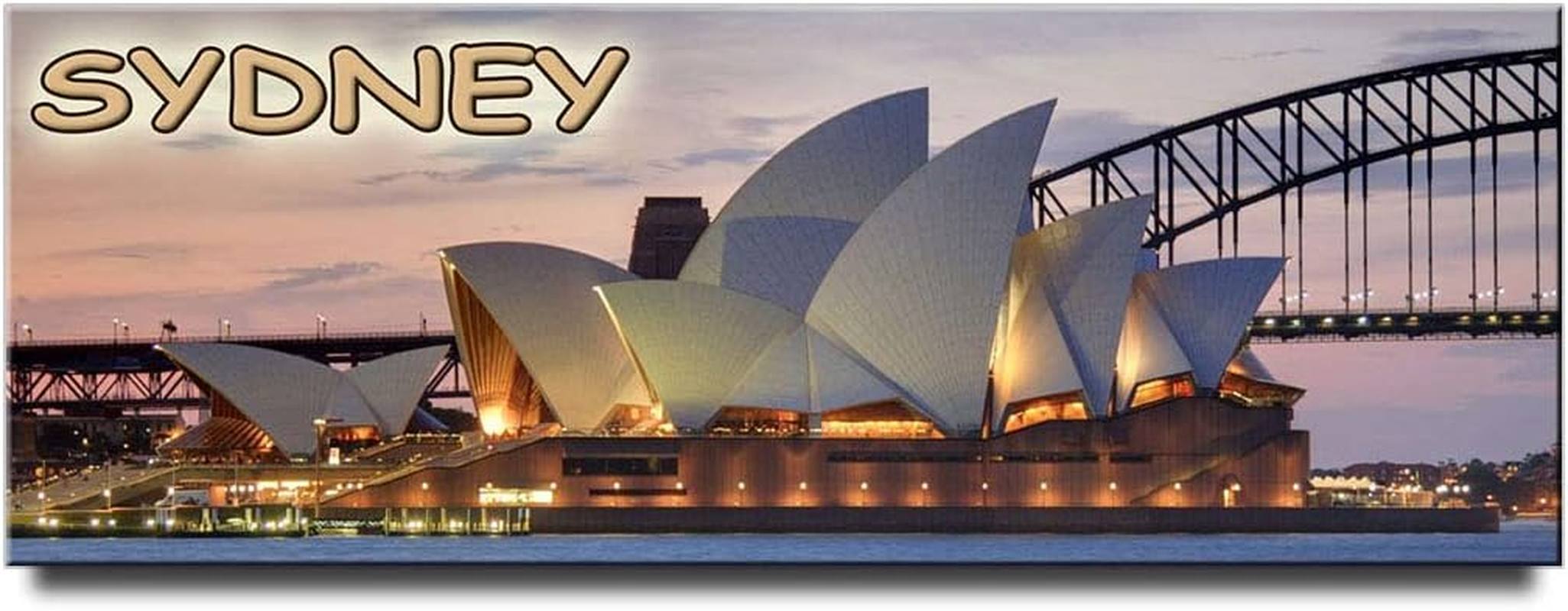 Sydney Opera House Panoramic Fridge Magnet Australia Travel Souvenir