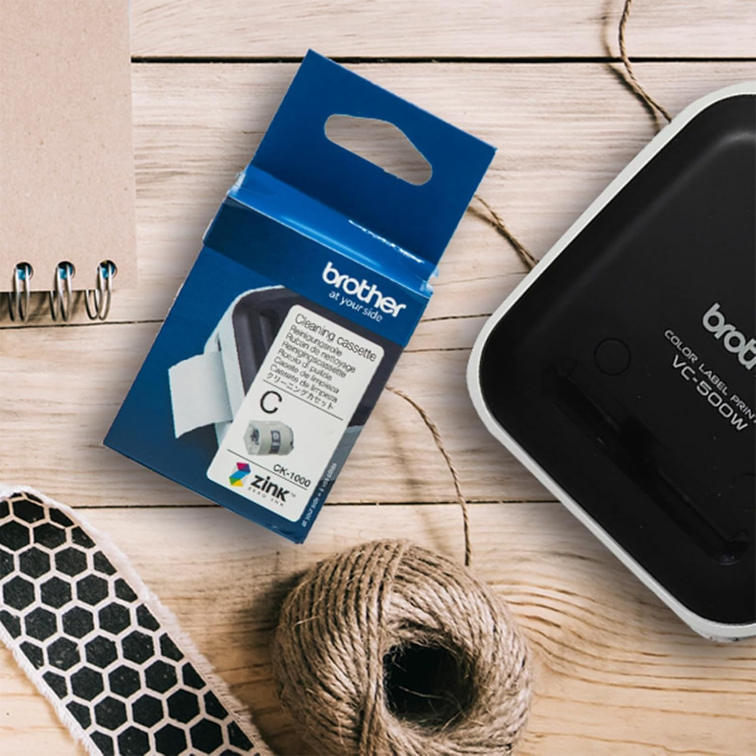 Brother CK-1000 VC-500W Cleaning Cassette, 2M