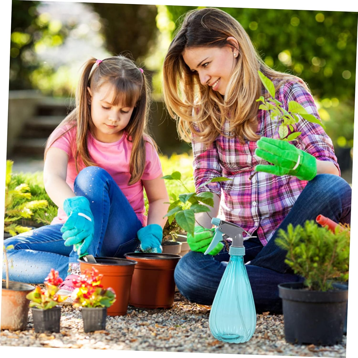 Kisangel 3Pcs Small Watering Can Garden Flower Sprinkler Watering Kettle Mister Sprayer for Plants Indoor Outdoor Use image number 6