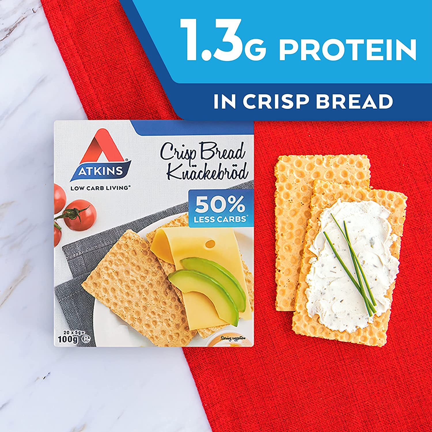 Atkins Low Carb Crispbread 100G