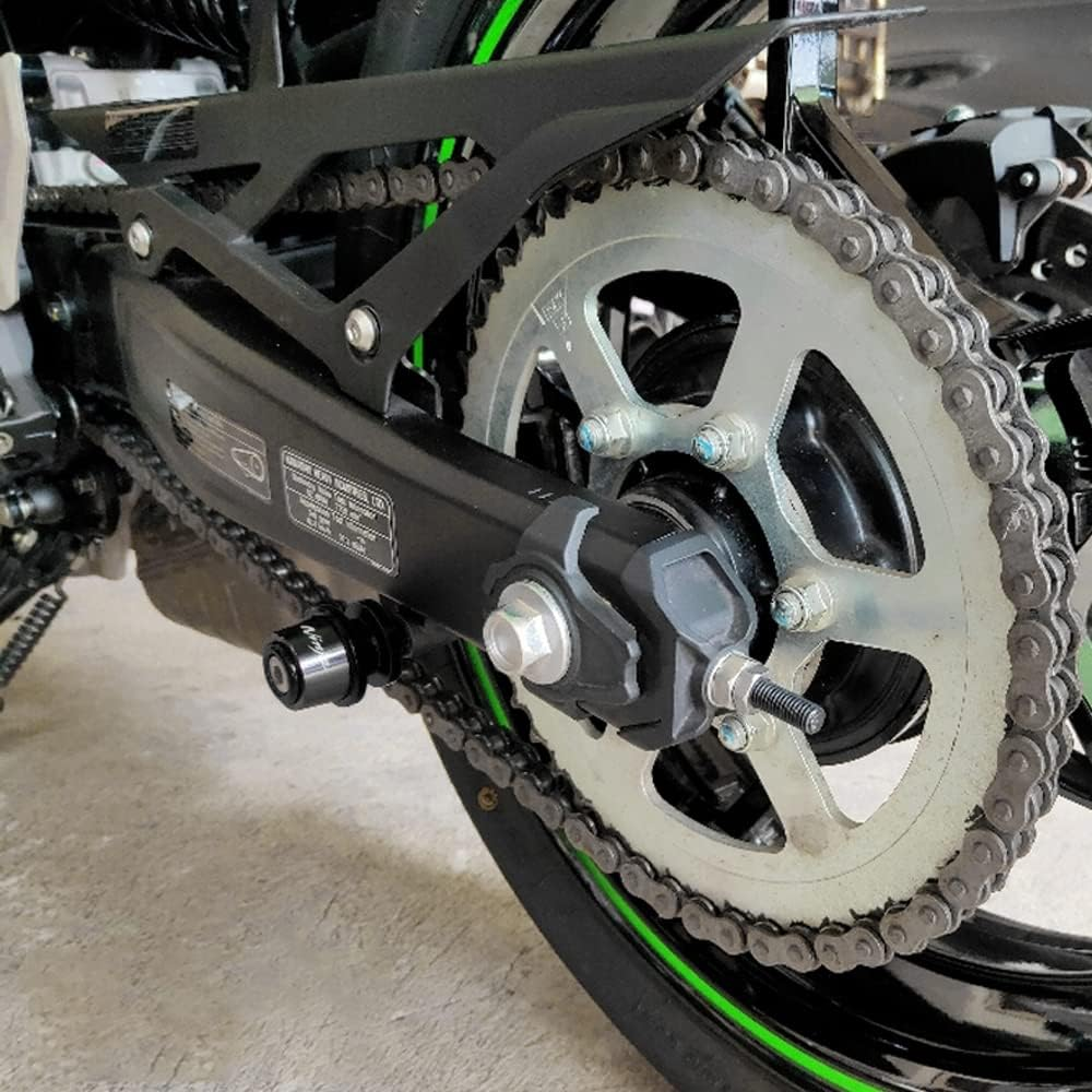 Compatible with Ninja 650 2025 Ninja 500 SE Ninja 400 NINJA 1000 SX 2017-2022 2023 2024 2025 ZX4RR ZX6R ZX-10R ZH2 CNC Motorcycle Swingarm Spool Slider Stand Screws image number 4