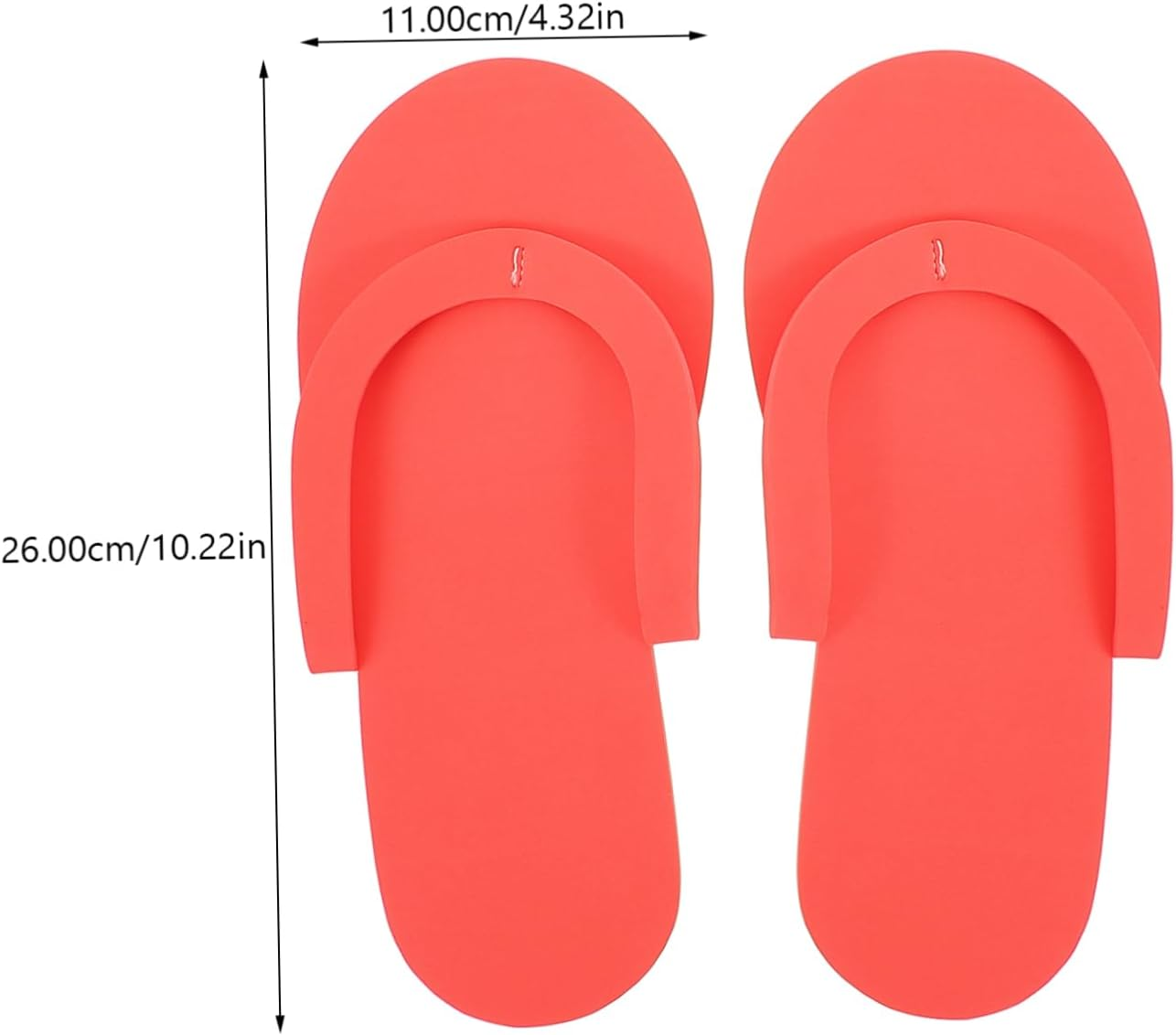 Beaupretty 12Pairs Eva Disposable Slippers for Women Orthopaedic Flip-Flops Manicure Slippers image number 1