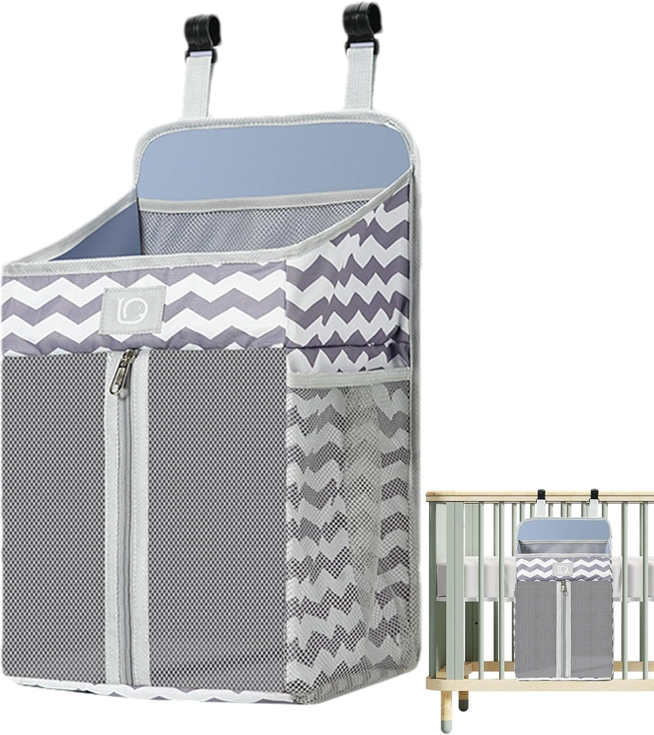 Hanging Nappy Stand - Nappy Stacker for Hanging Babies, Hanging the Nappy Caddy Organiser for the Changing Table | Nursery Organiser for Cribs, Hanging Nappy Organiser for Baby image number 6