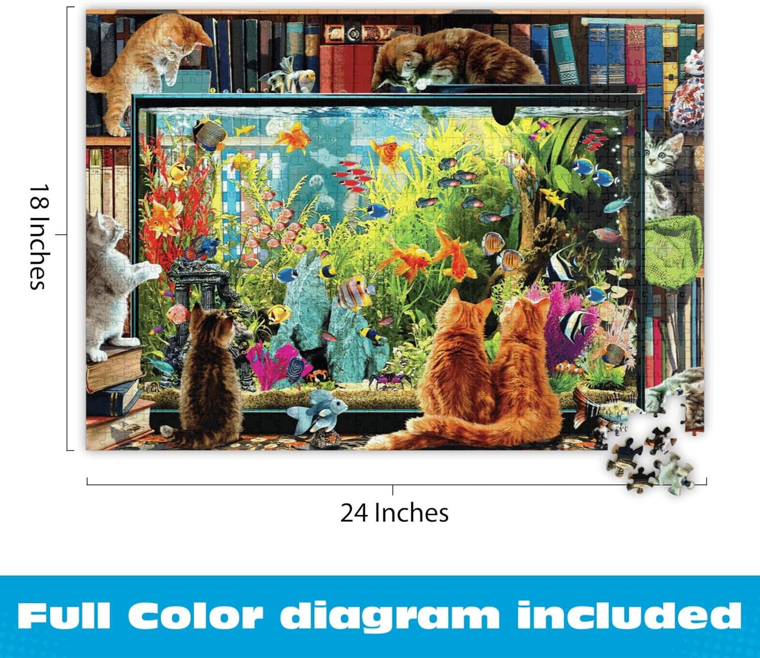 Buffalo Games - Kitten Distraction - 750 Piece Jigsaw Puzzle - Multi image number 5
