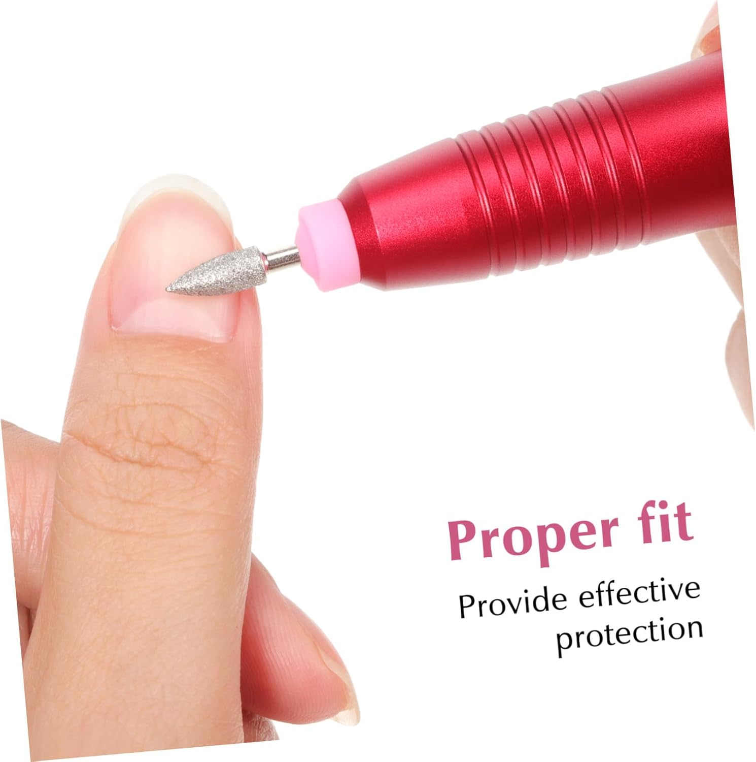 10Pcs Nail Drill Bit Dust Covers for Manicure Machines Reusable Protective Caps Secure Fit for Nail Art Tools Files Buffers and Cuticle Pushers Easy to Clean image number 6