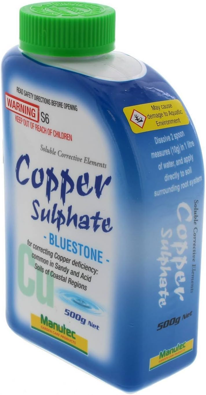 Copper Sulphate Bluestone Soluble Corrects Copper Deficiences Manutec 500G image number 2