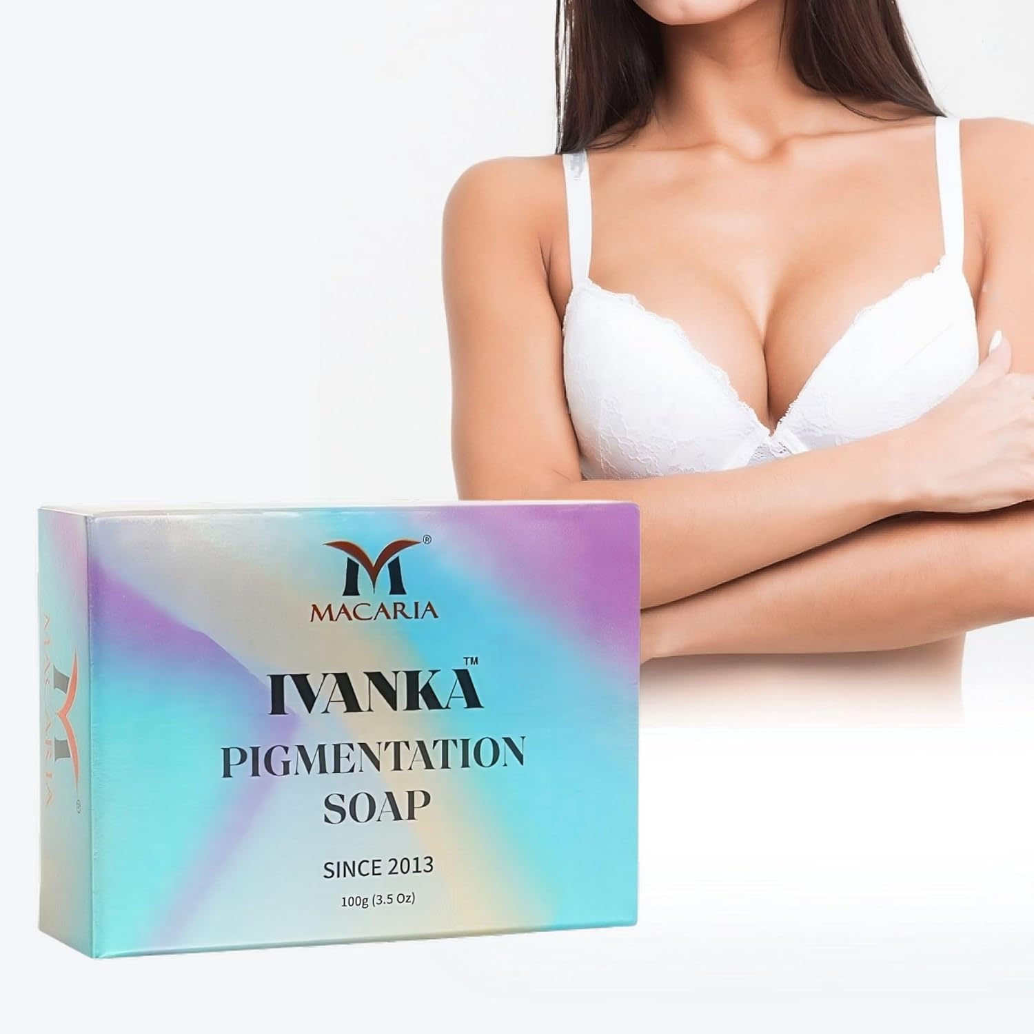 Ivanka Pigmentation Soap Original Kojic Care Glutathione Bust Pigmentation Dark Spots & Sun Damage Skin Whitening Brightening Lightening Men Women