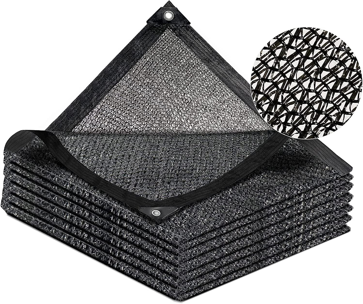 LATERN 40% Shade Cloth with Grommets, 2M X 3M Garden Mesh Shade Tarp HDPE Sun Shade Net UV Resistant Netting for Greenhouse Cover Patio Plant Flower Chicken Coop Carport