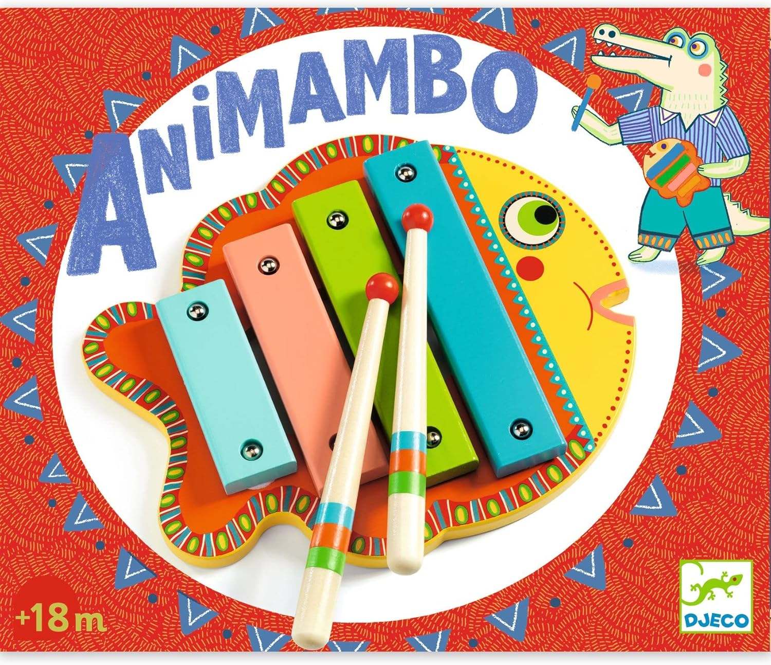Djeco DJ06001 Animambo Wooden Xylophone image number 2