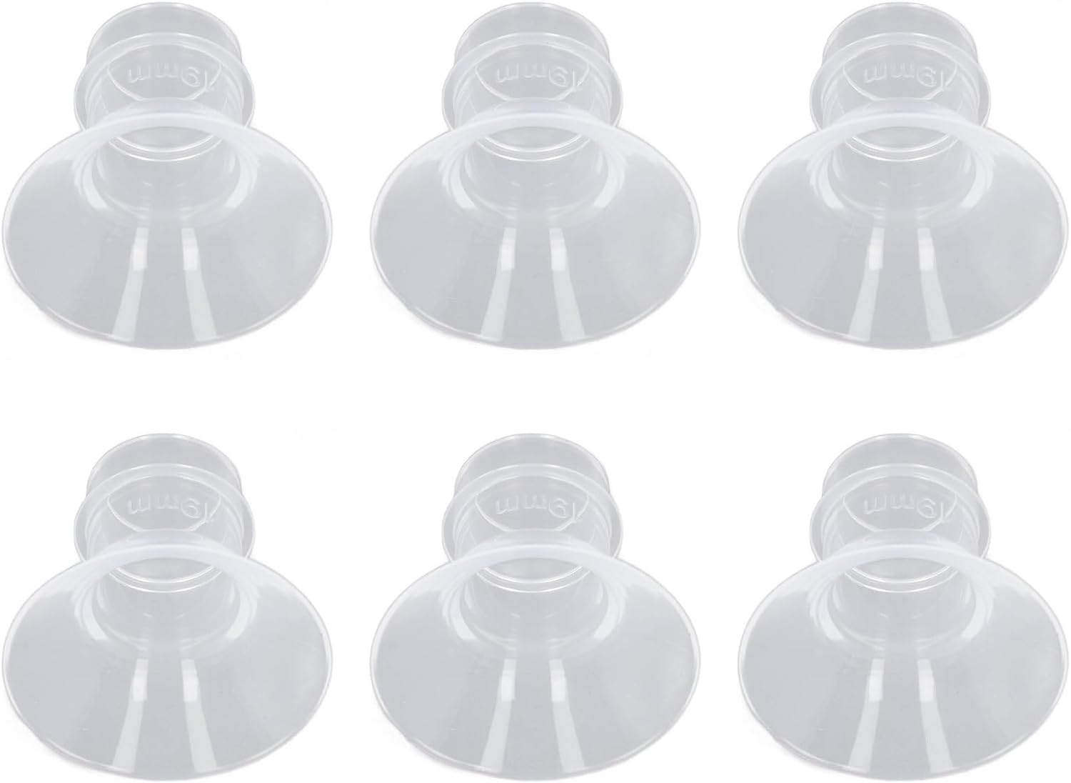 Cryfokt Pump Flange Inserts, Portable 6Pcs Hands Flange Inserts Wearable Lightweight Spectra 24Mm Shields Flanges for Home Use (19MM) image number 3