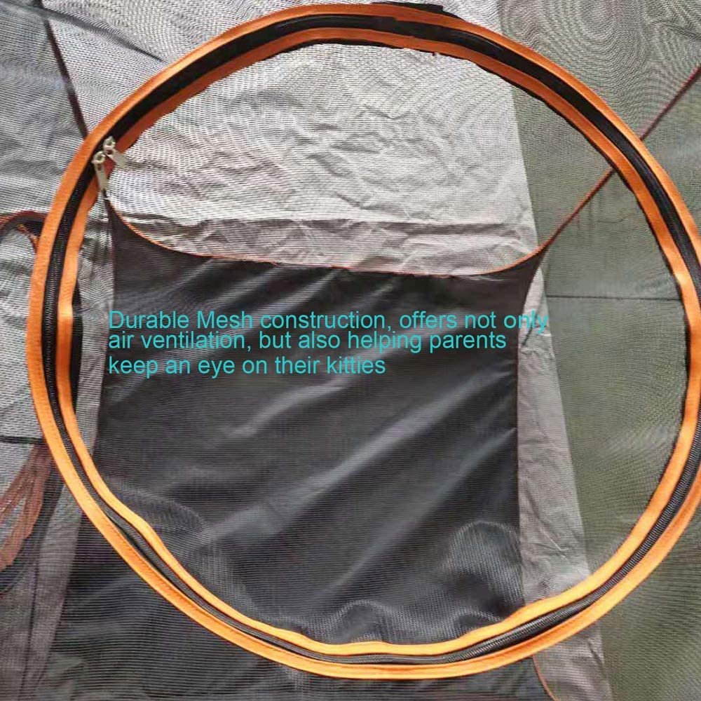 Portable Cat Playpen Outdoor Enclosures -4 in 1 Folding Play Tent Tunnel Cube Compound Pet House for Cat Puppy Dog Rabbit image number 6