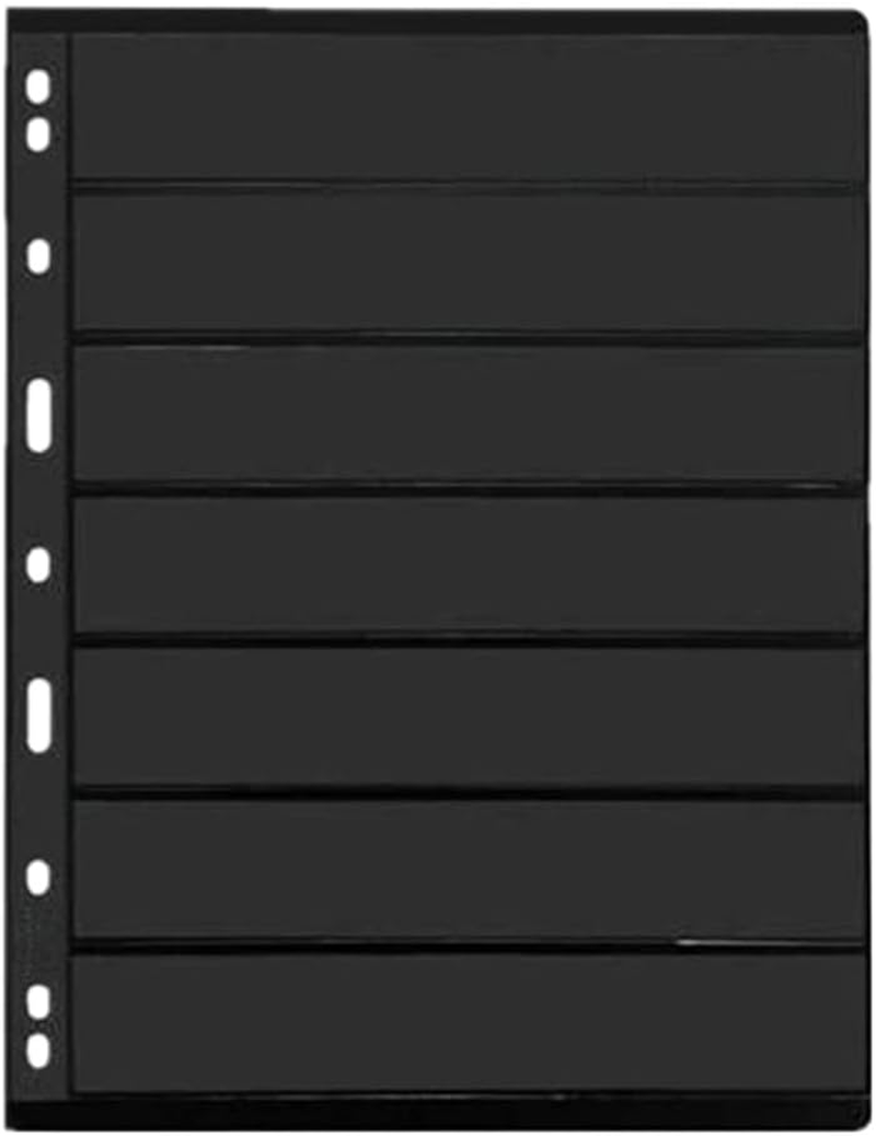 Pack of 20 Sheets Double Sided Stamp Album Stock Pages with 9 Binder Holes