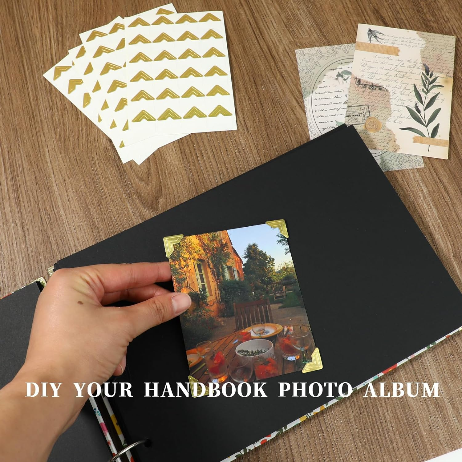 240 Pieces Photo Corners Self Adhesive Picture Corners for Scrapbooking, Photo Mounting Corners for DIY Scrapbook, Album, Journal, 10 Sheets image number 4