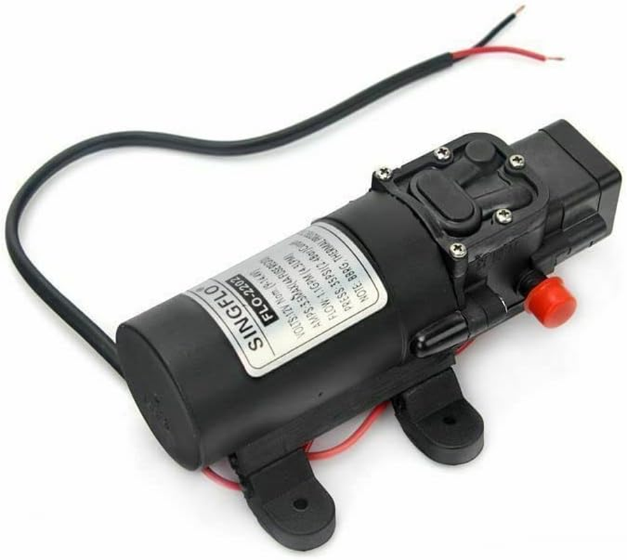 12V 4.3Lpm 42W Self Priming Water Pump High Pressure Caravan Camping Boat Marine Home Garden image number 2