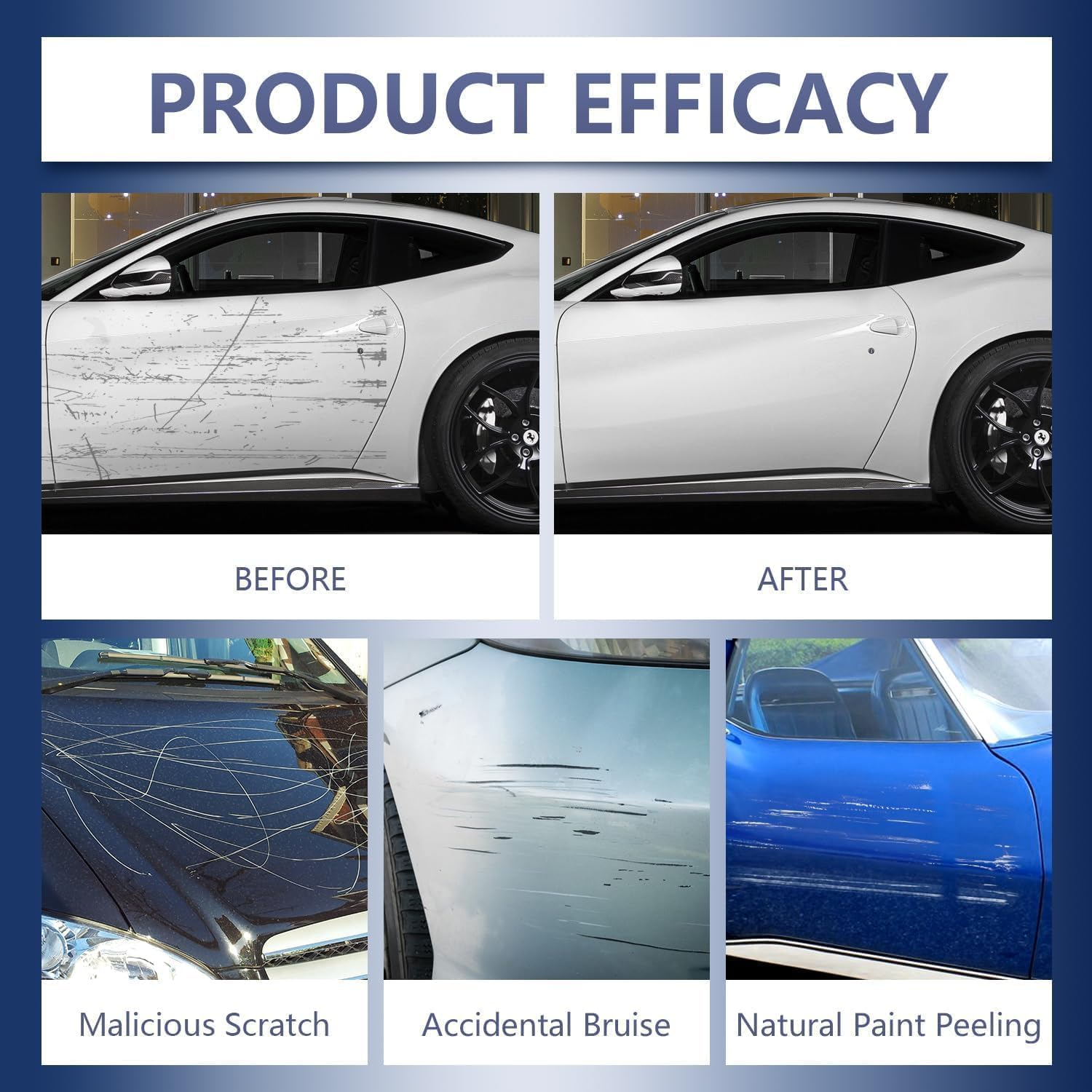 Car Scratch Repair Pen Set, Magic Paint Scratch Repair,All Cars Magic Pen for Car Scratches, Fits All Car Colors (2) image number 4