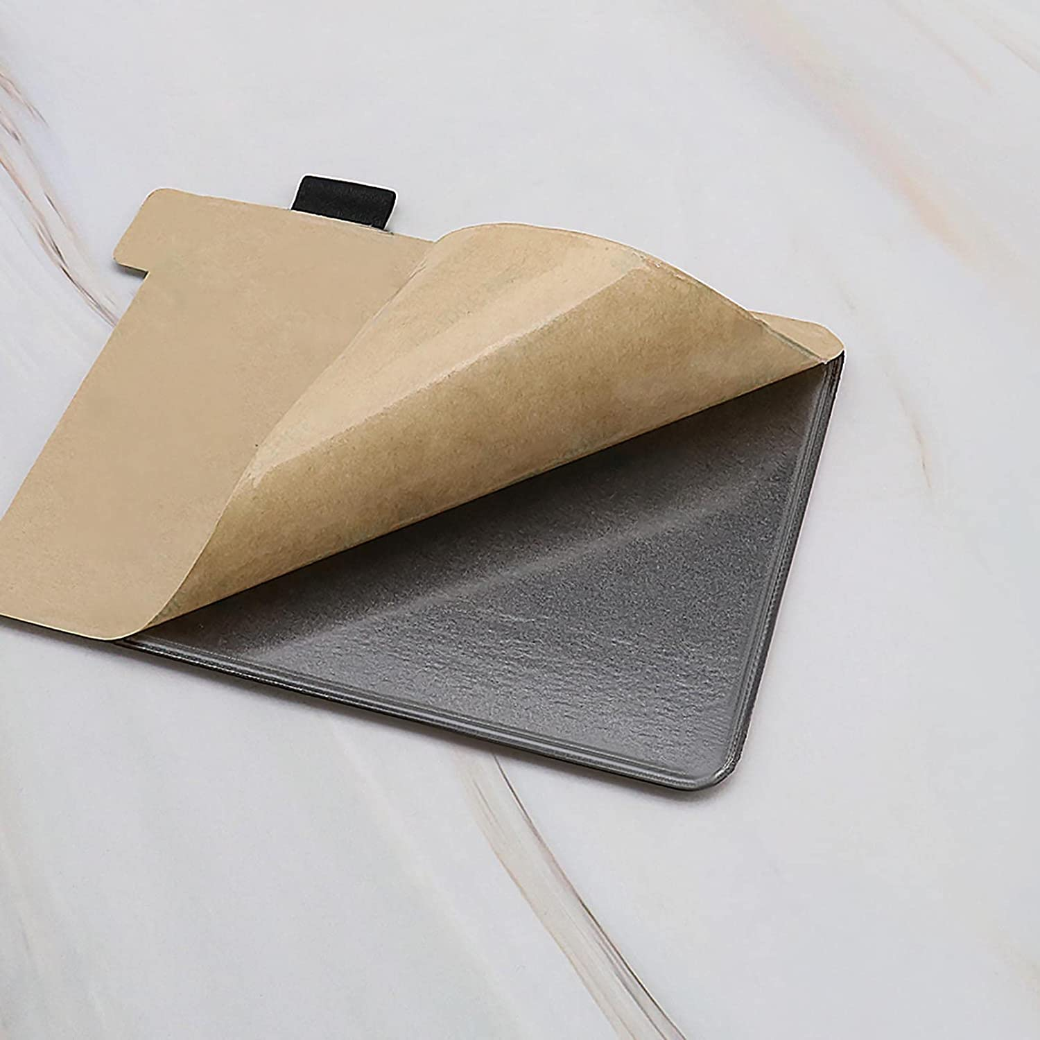 Emsea 2PCS Self-Adhesive Pouch Holders Portable Carrying Case Storage Pockets Laptop Organizers for External Hard Drive Stylus Pens Wireless Mouse Cables Earphones image number 6