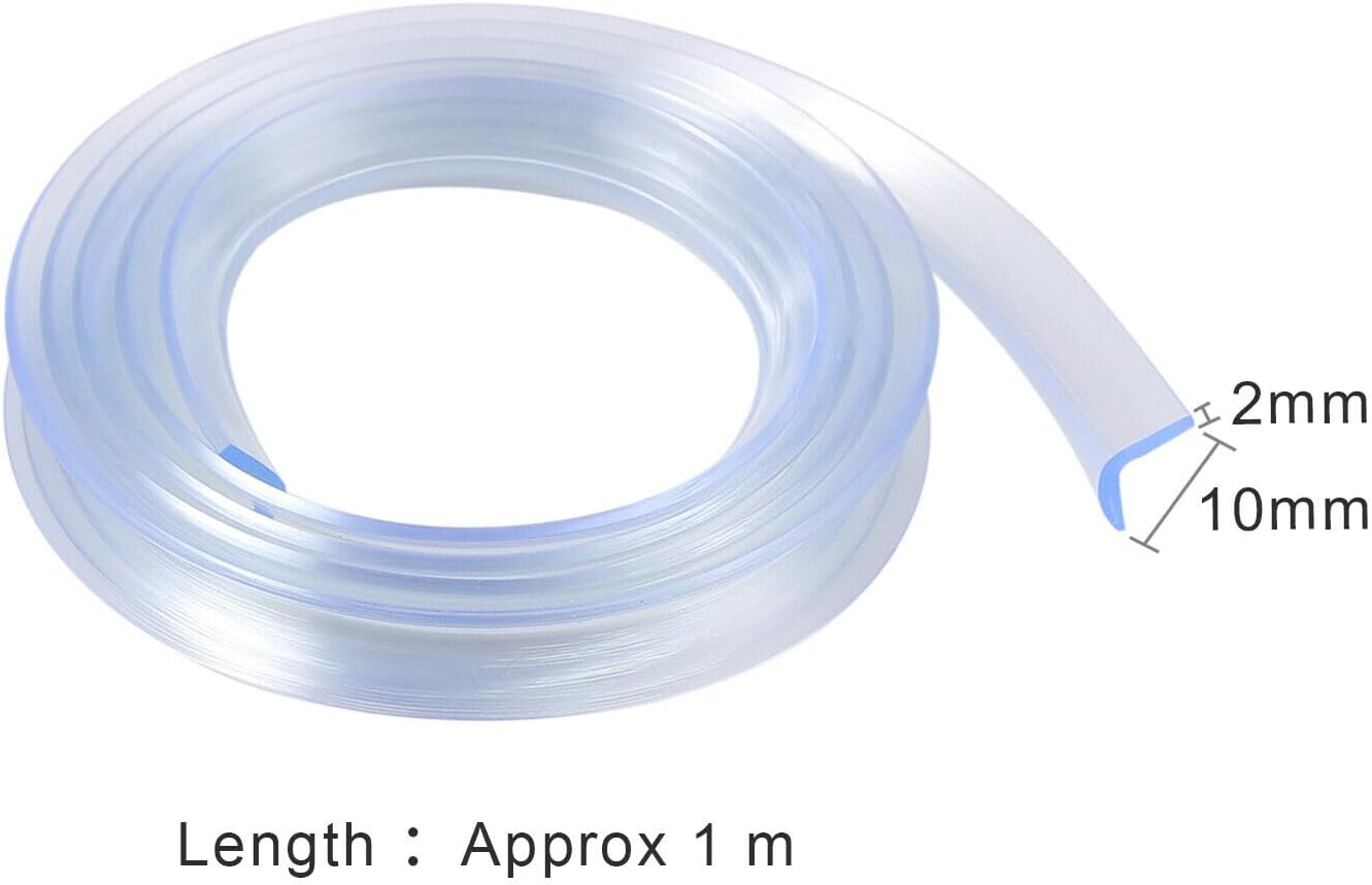 Anhoer Clear Edge Protector Strip for Kids Transparent Table Corner Protectors Corner Protectors 4Pcs Furniture Table Edge Protectors Corner Guards 1M image number 4