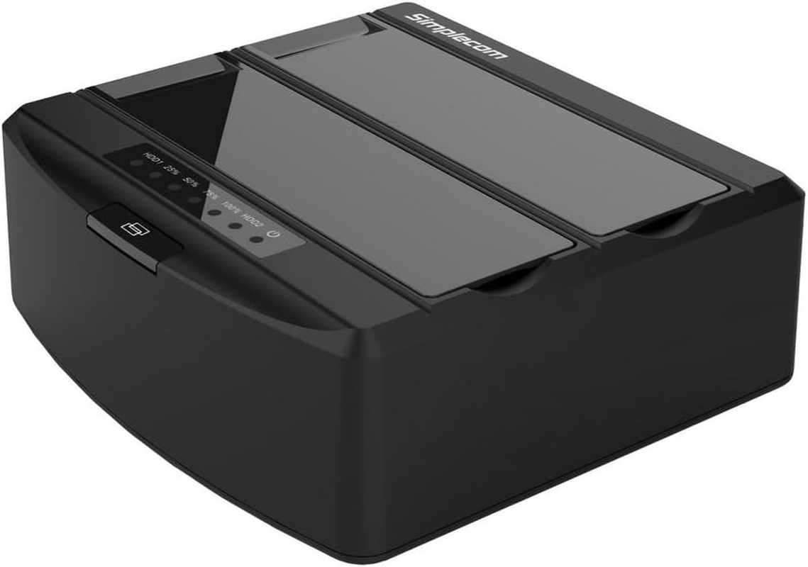 Simplecom SD312 Dual Bay USB 3.0 Docking Station for 2.5" and 3.5" SATA Drive Black image number 1
