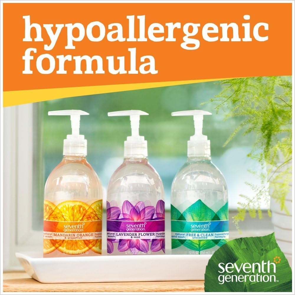 Seventh Generation Hand Wash, Lavender Flower and Mint, 12 Ounce (Pack of 6) image number 2