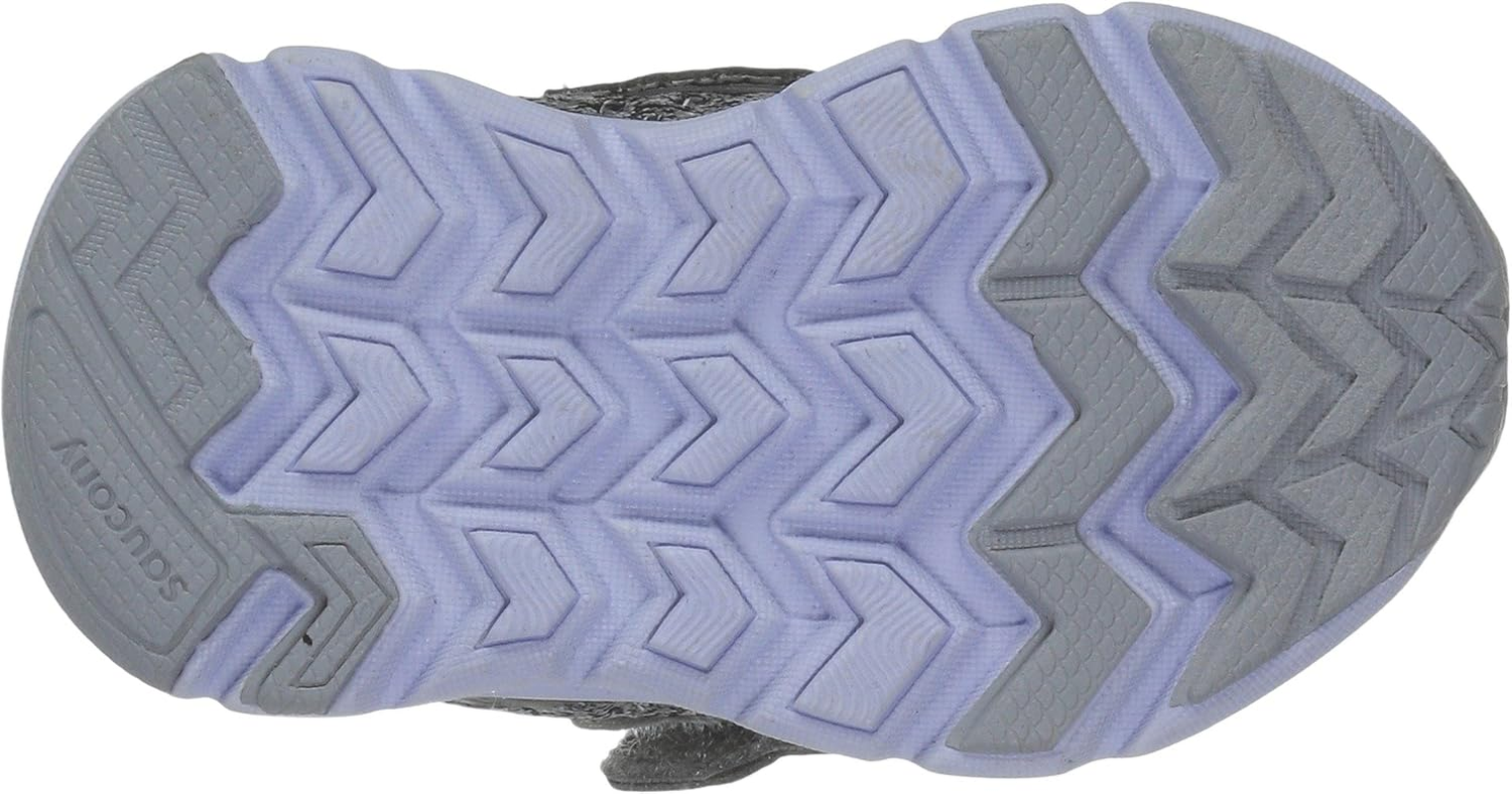 Saucony Girls Baby Liteform Sneaker, Light Grey, 4.5 Wide US Toddler image number 1