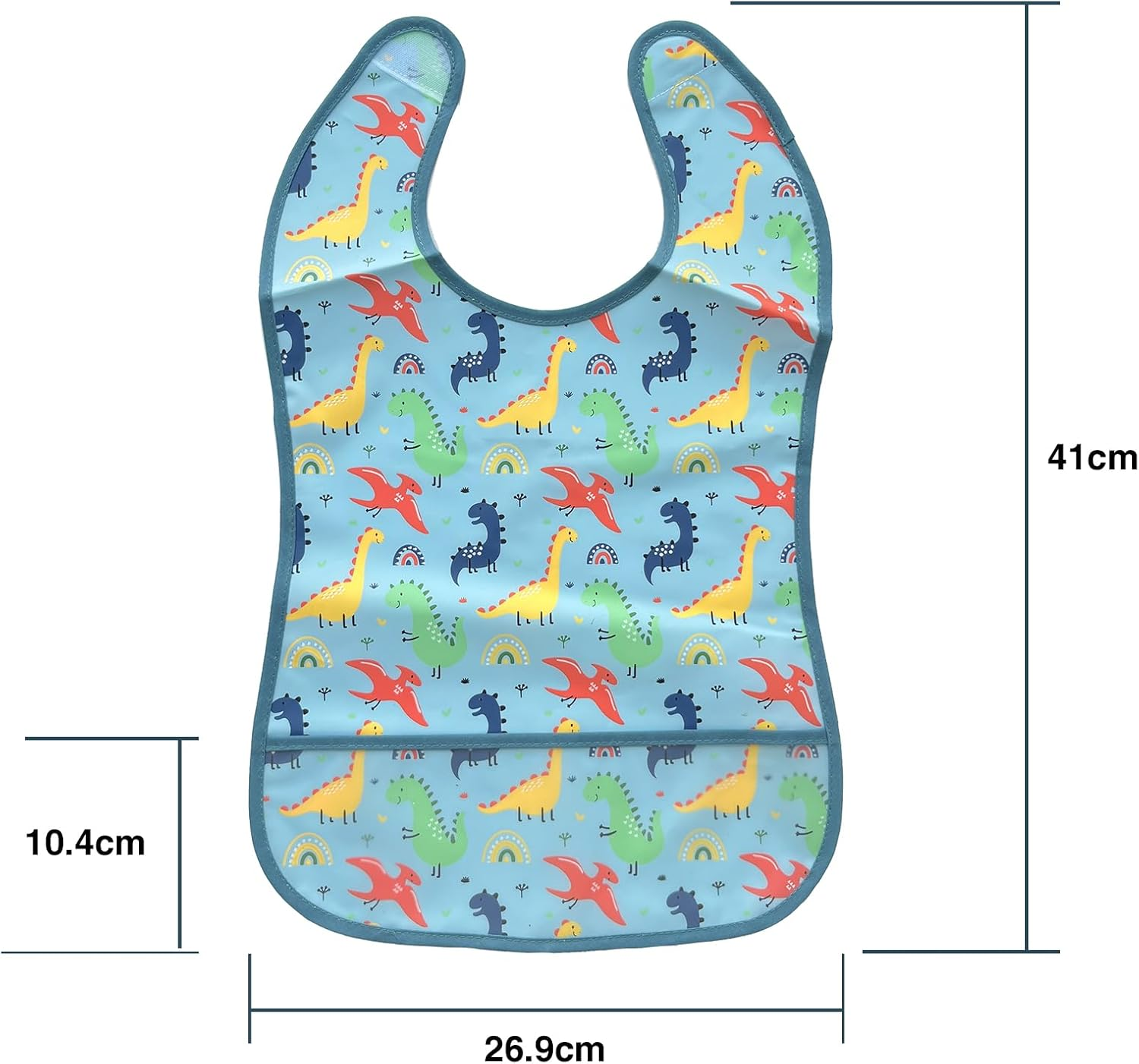 PUPPET Baby Bibs for Boys Waterproof Feeding Bibs for 6-12 Months, 2 Pack image number 4