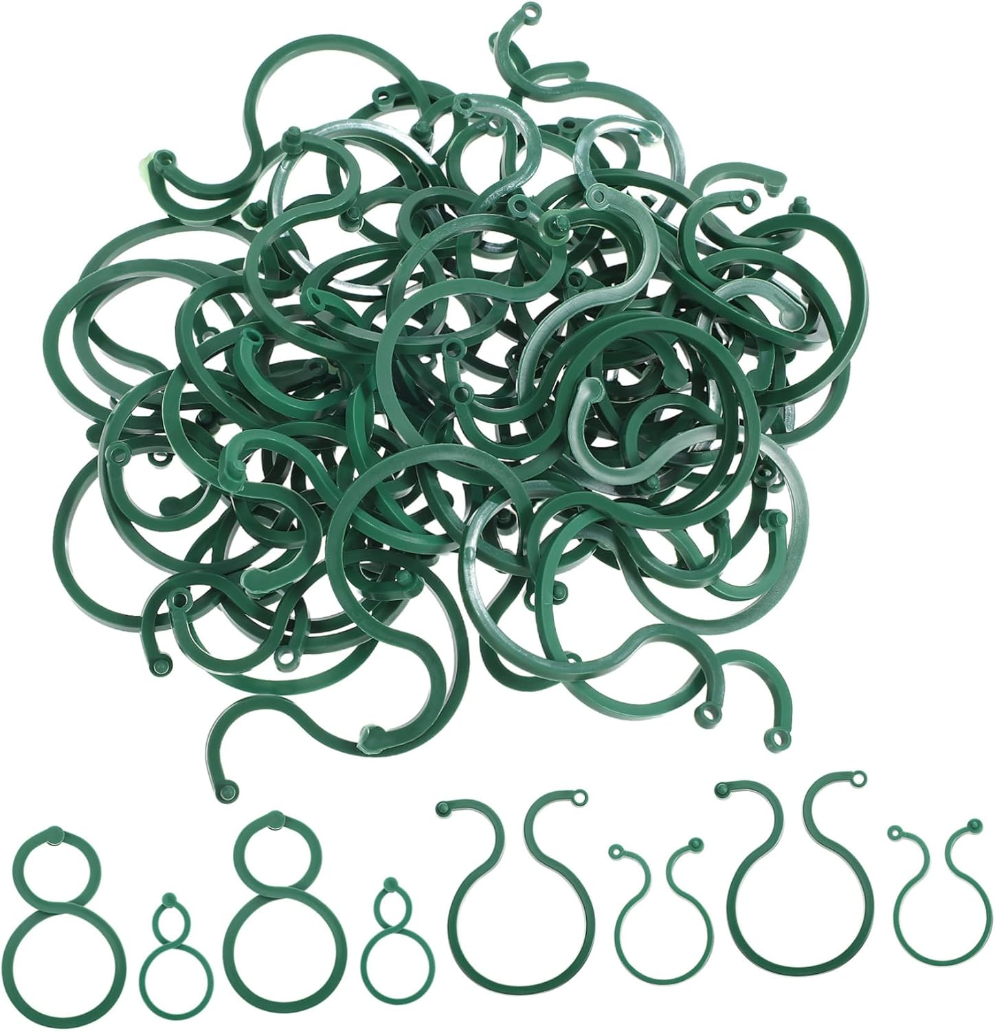 100Pcs Gardening Buckle Plant Support Clips for Indoor Outdoor Plants Stake Hanging Tree Clip Flower Vine Clamp image number 5