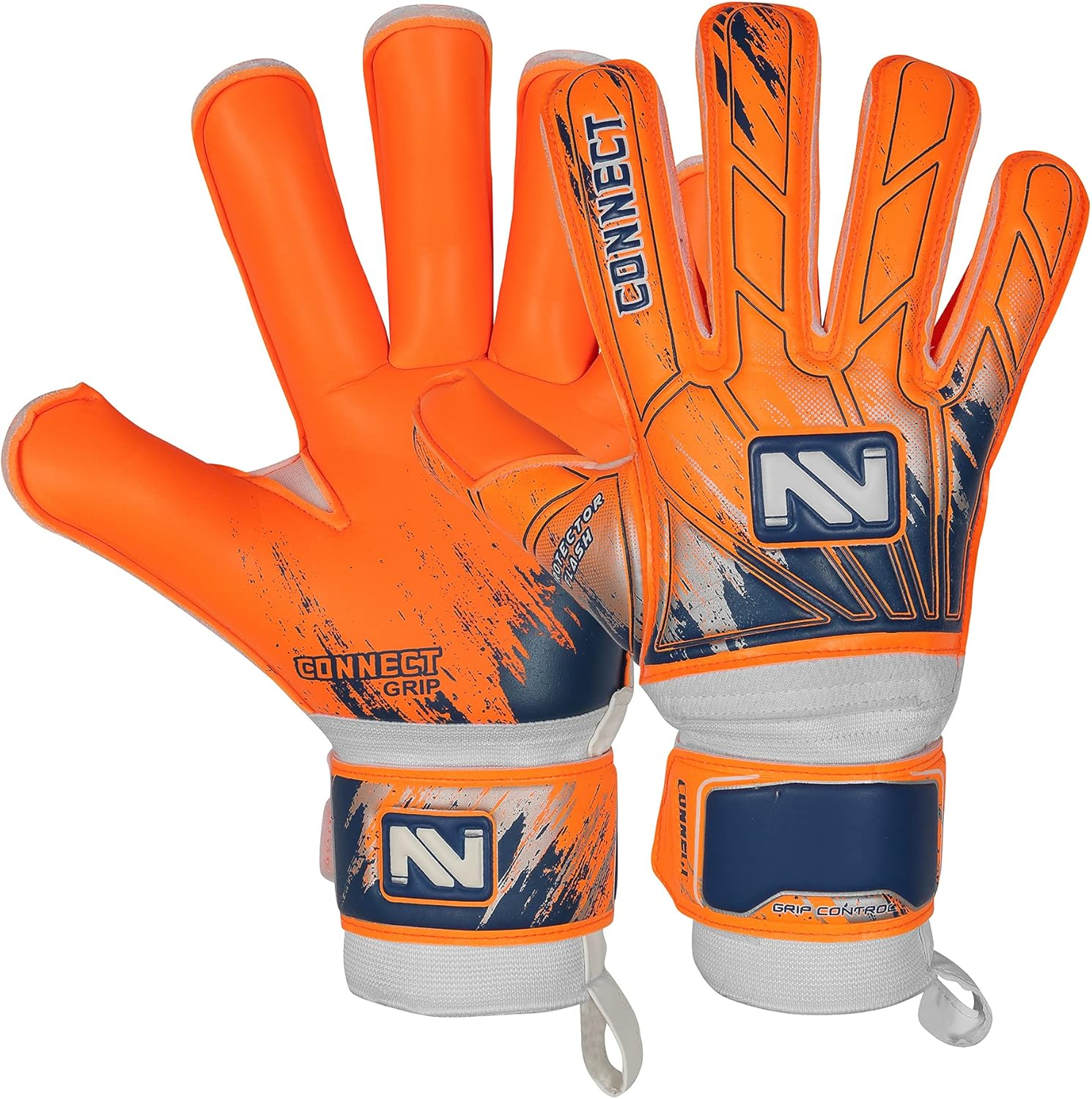 Connect Goalkeeper Gloves Premium Grip, Goalkeeper Gloves Kids, Youth & Adult, Football Gloves with Finger Support, Goalie Gloves, Goalkeeping Gloves Size 4/5/6/7/8/9/10 image number 6