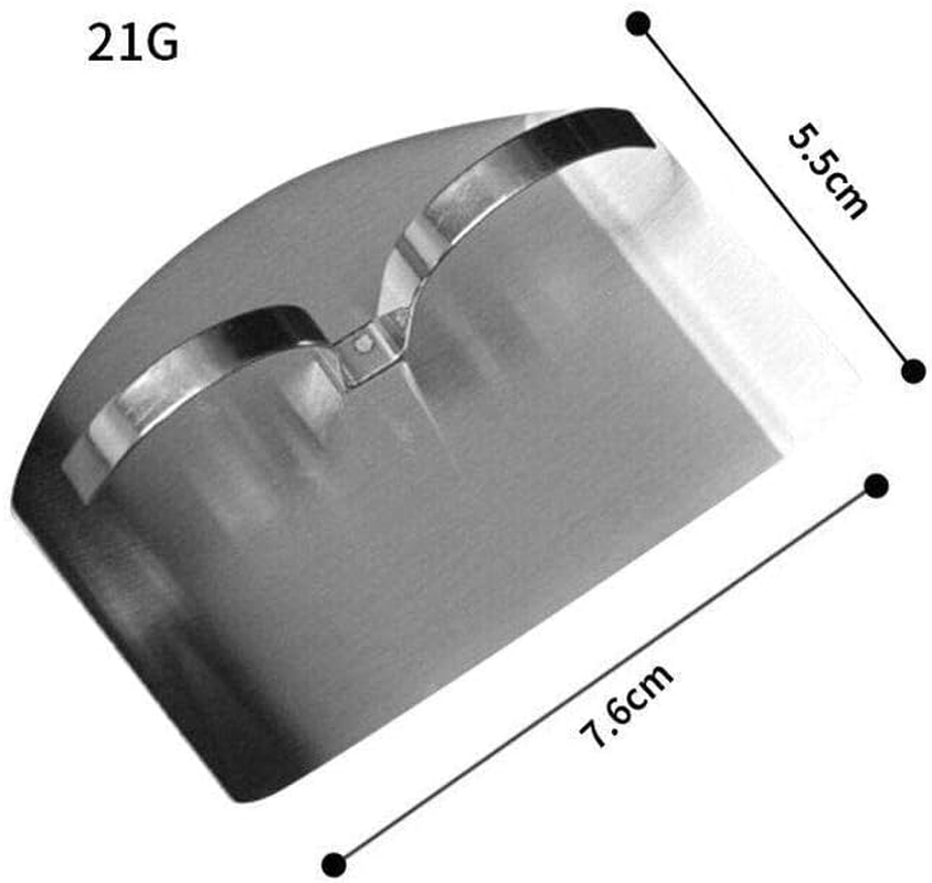 AIMALL Kitchen Slice-Knife Cut Hand Guard Stainless Steel Safe Tool Finger Protector, Durable Tool for Fruit & Vegetable Preparation image number 5