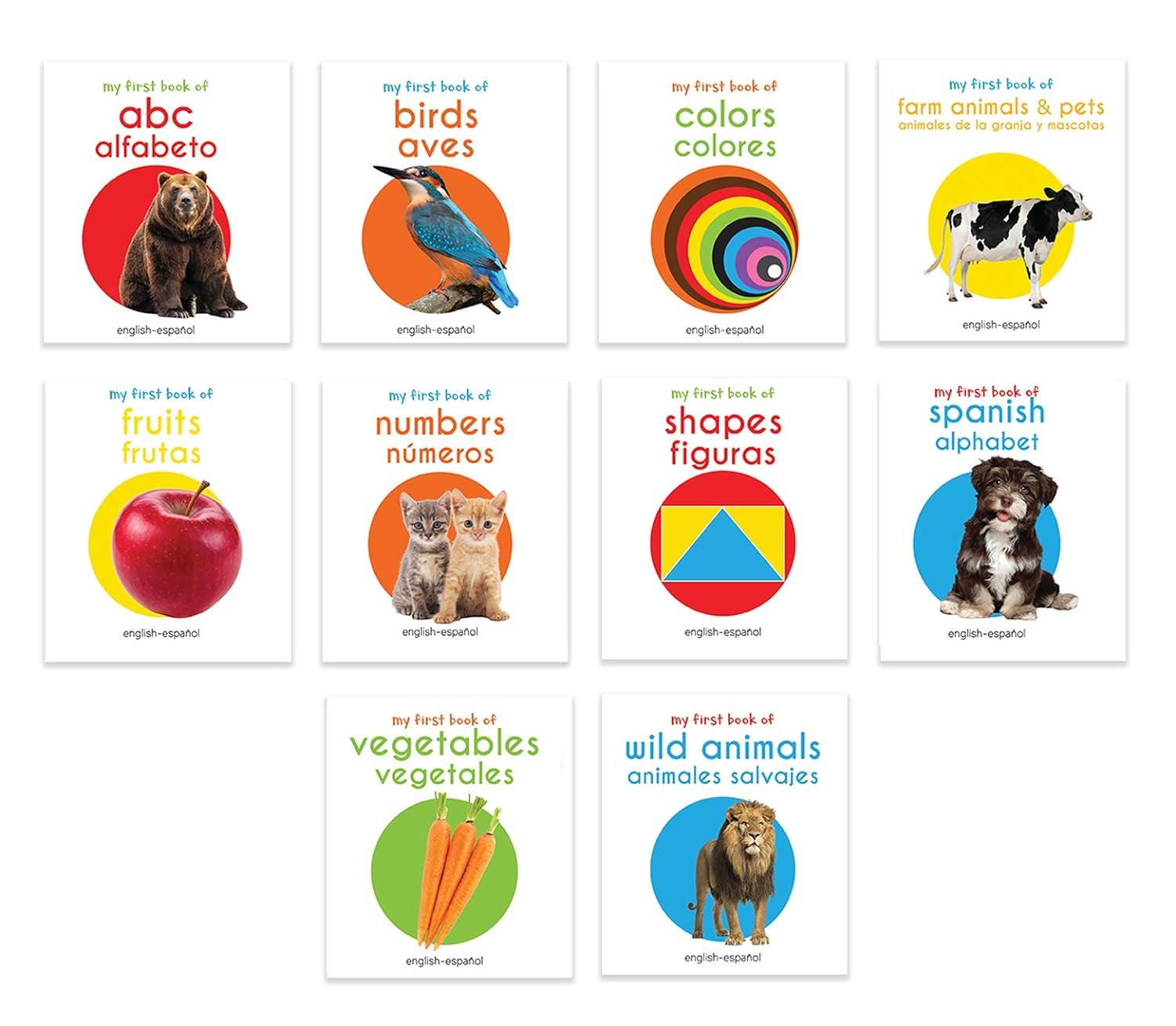 My First English - Espa&ntilde;ol Learning Library (Mi Primea English - Espa&ntilde;ol Learning Library) : Boxset of 10 English - Spanish Board Books image number 2