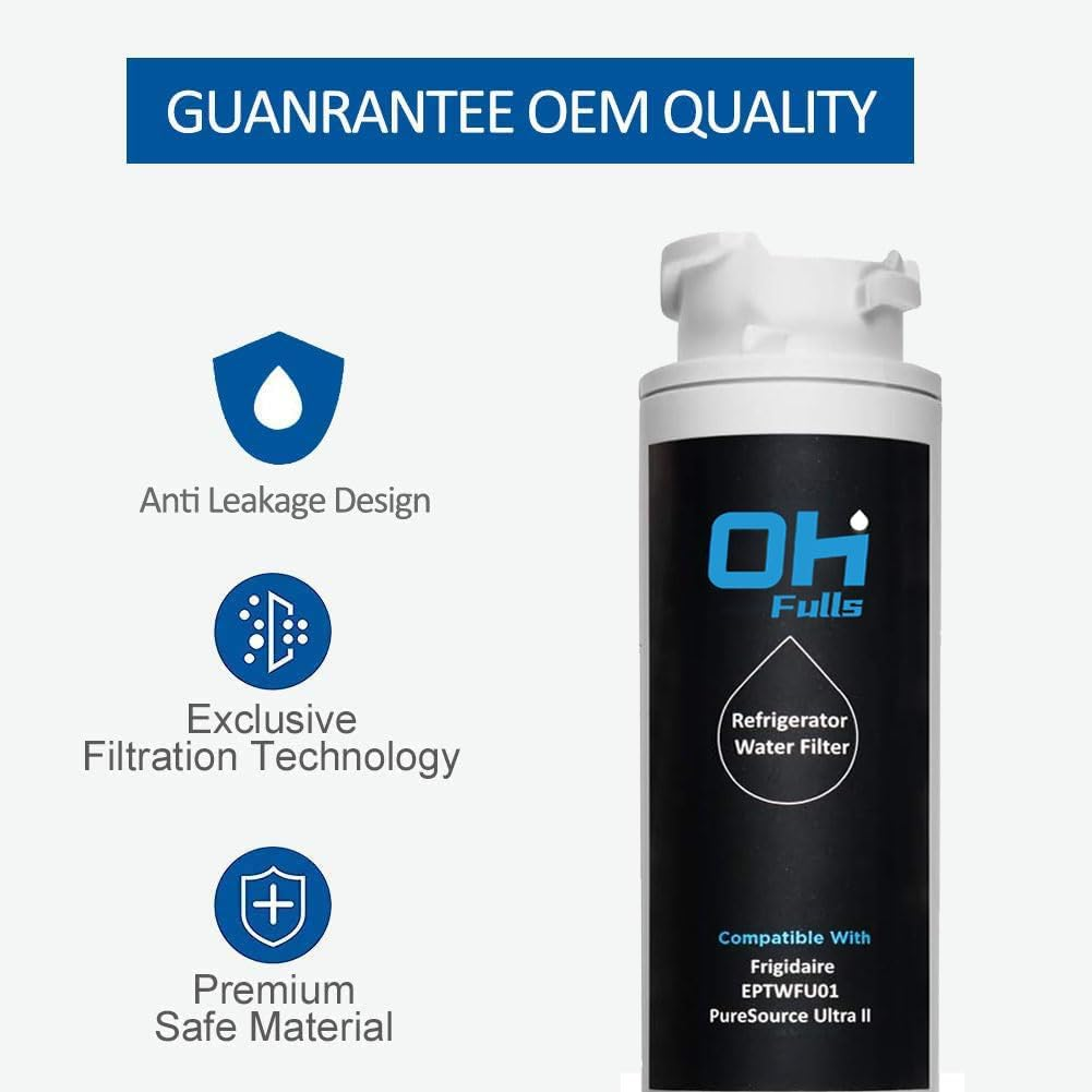 Fridge Water Filter Compatible with Electrolux & Westinghouse EPTWFU01 807946705 WSE6870SA EPTWFU01T WHE6874SA ULX220 EPTWFU01C EWF02 4562222 012505454226 807946701 ACC024 A13402905 (3-Pack) image number 3