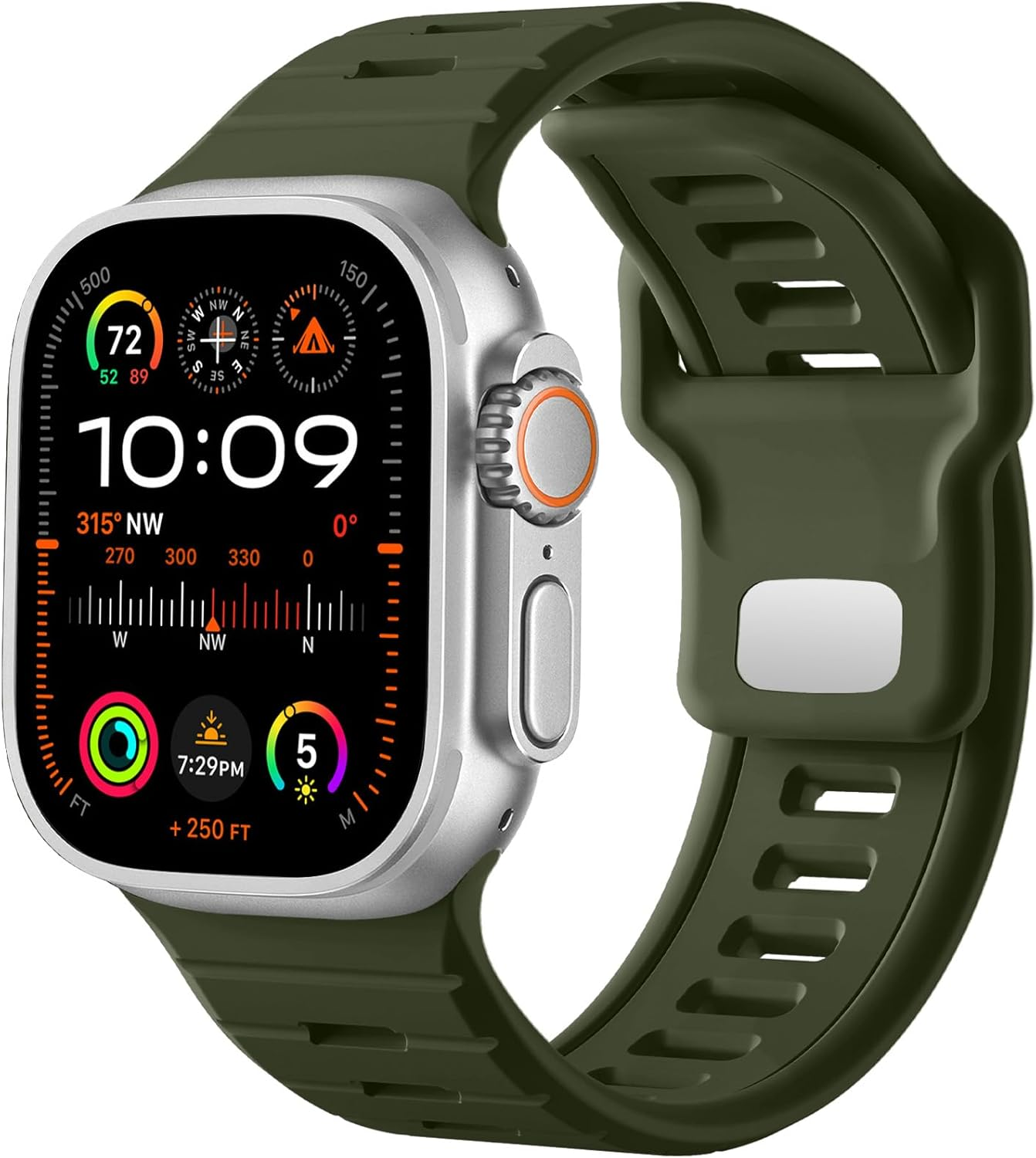 WJK Sport Bands Compatible with Apple Watch Ultra/Ultra 2 3 Band, Soft Silicone Sport Waterproof Replacement Strap for Iwatch Series 11 10 9 8 7 6 5 4 3 2 1 SE 49Mm 46Mm 45Mm 44Mm 42Mm, Multi Colors