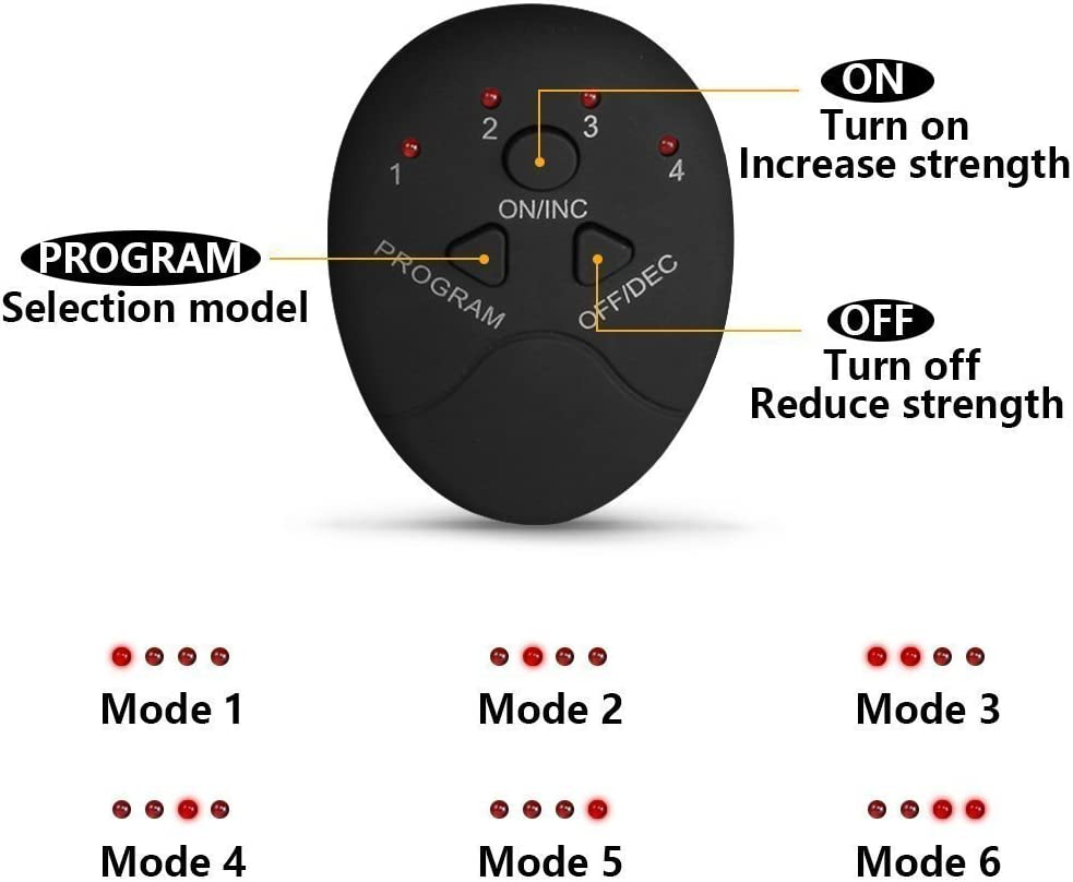 Muscle Toner Abs Stimulator with 12Pcs Free Gel Pads - Portable Muscle Trainer - Ultimate Abs Stimulator for Men Women - Workout Belt Body Training Gear Gym Fitness Equipment - Full Set for Abdomen Waist Arm Leg Training