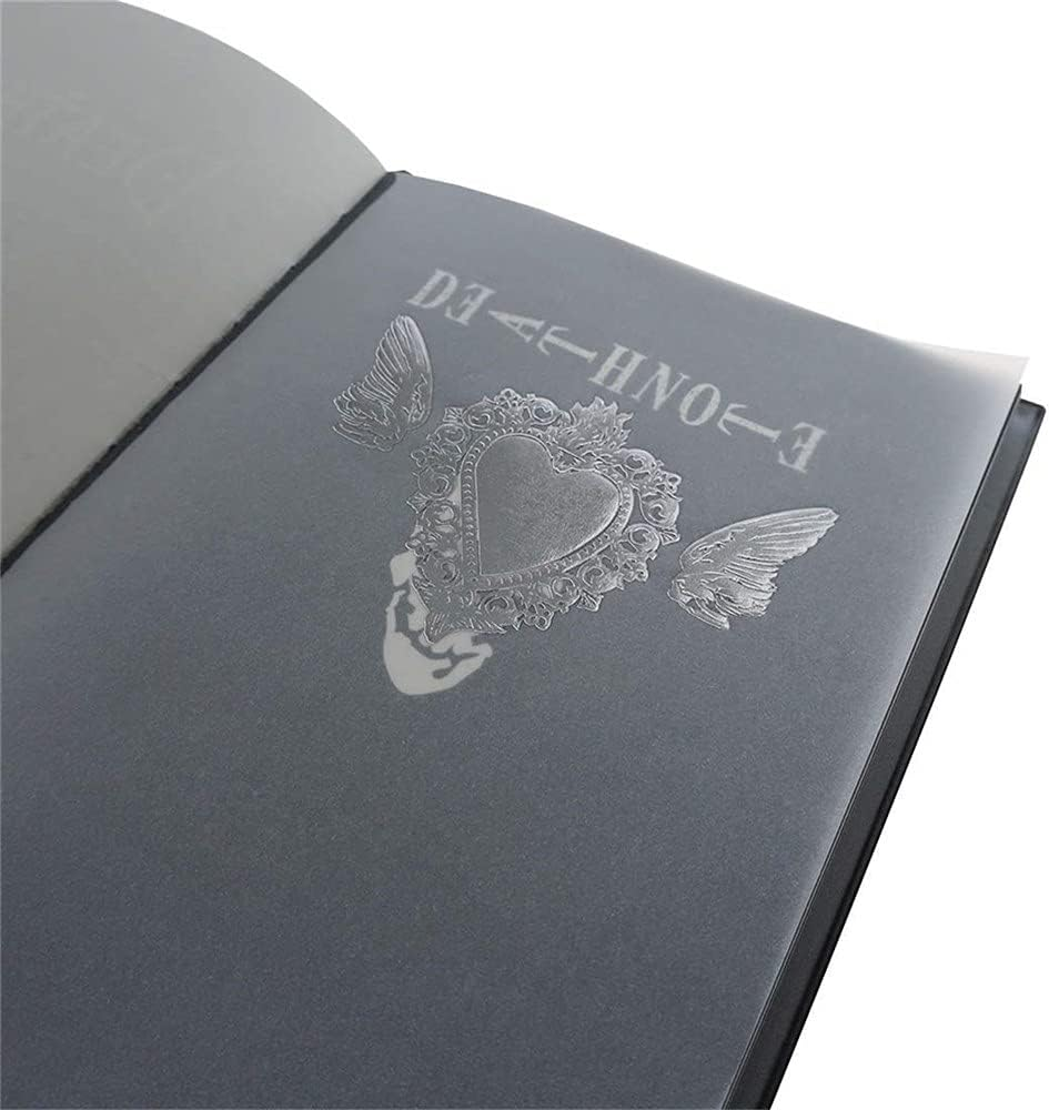 Death Note Notizbuch Mit Federstift, F&uuml;r Cosplay-Liebhaber, Kann Als Tagebuch Und Notizbuch Verwendet Werden (Mit Federstift Und L-F&ouml;rmiger Halskette) image number 1