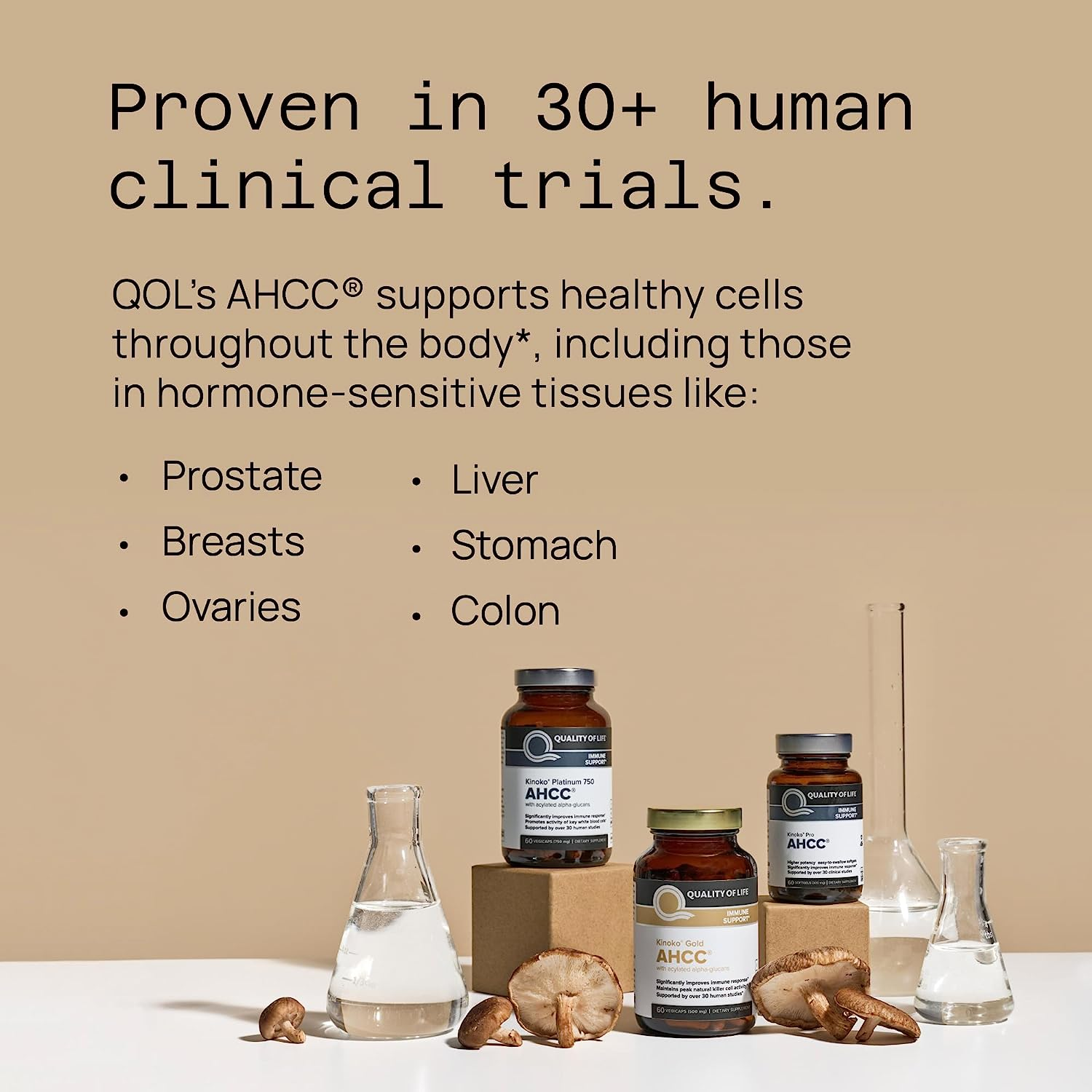 Quality of Life Kinoko Rx AHCC 300Mg 60 Capsules image number 5